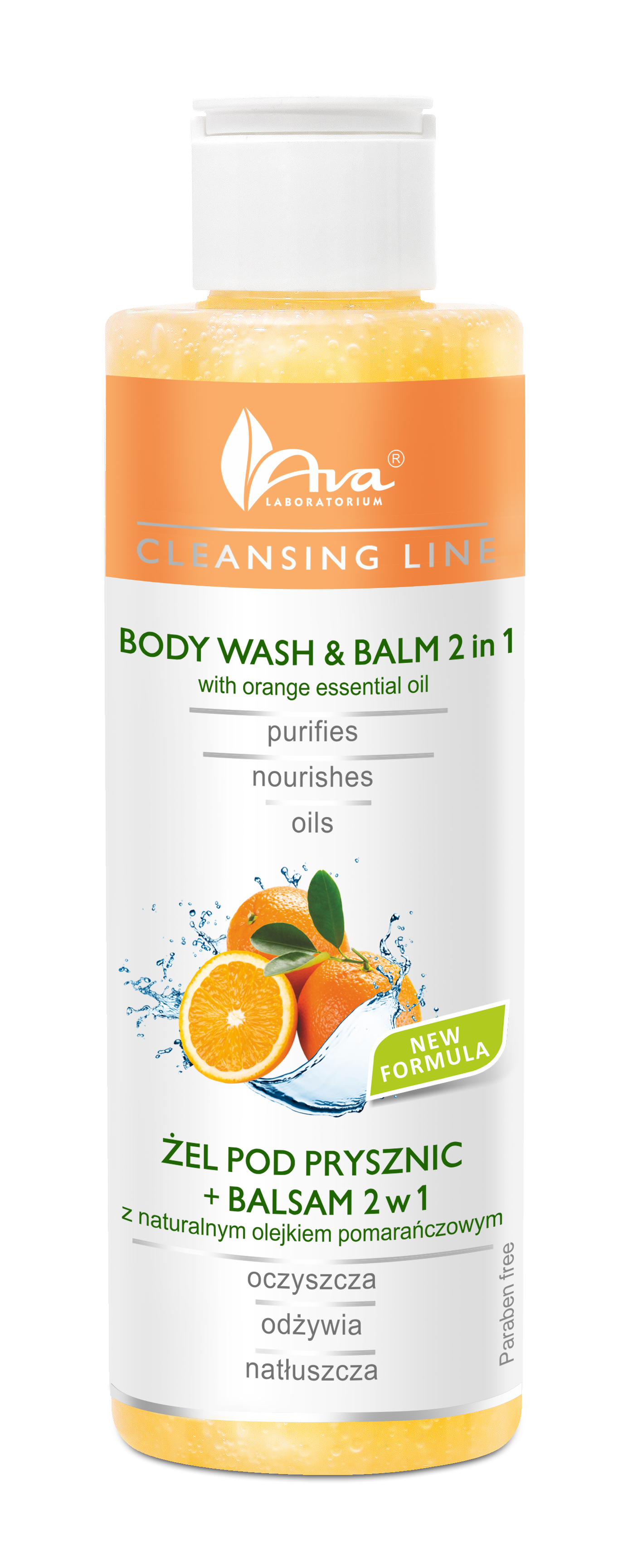 AVA Laboratorium Cleansing Line Żel pod Prysznic z Balsamem 2w1