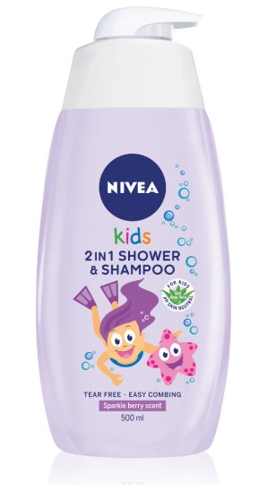 NIVEA Kids Żel do Mycia Ciała i Włosów 3w1 o Zapachu Owocowych Karmelków 500ml