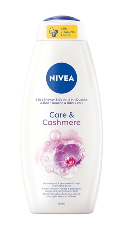 NIVEA Żel pod Prysznic 2w1 Care & Cashmere 750ml