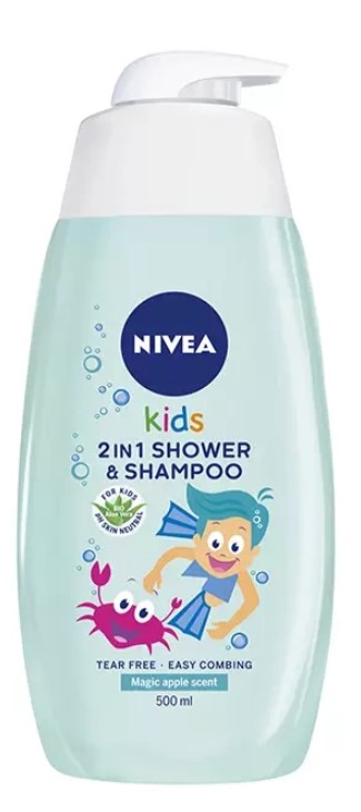 NIVEA Kids Żel do Mycia Ciała i Włosów 3w1 o Zapachu Jabłkowych Karmelków 500ml