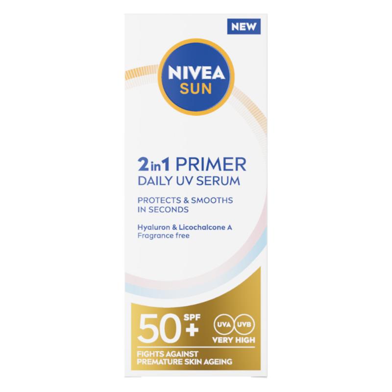 NIVEA Sun 2w1 Primer Daily UV Serum SPF50+ 30ml