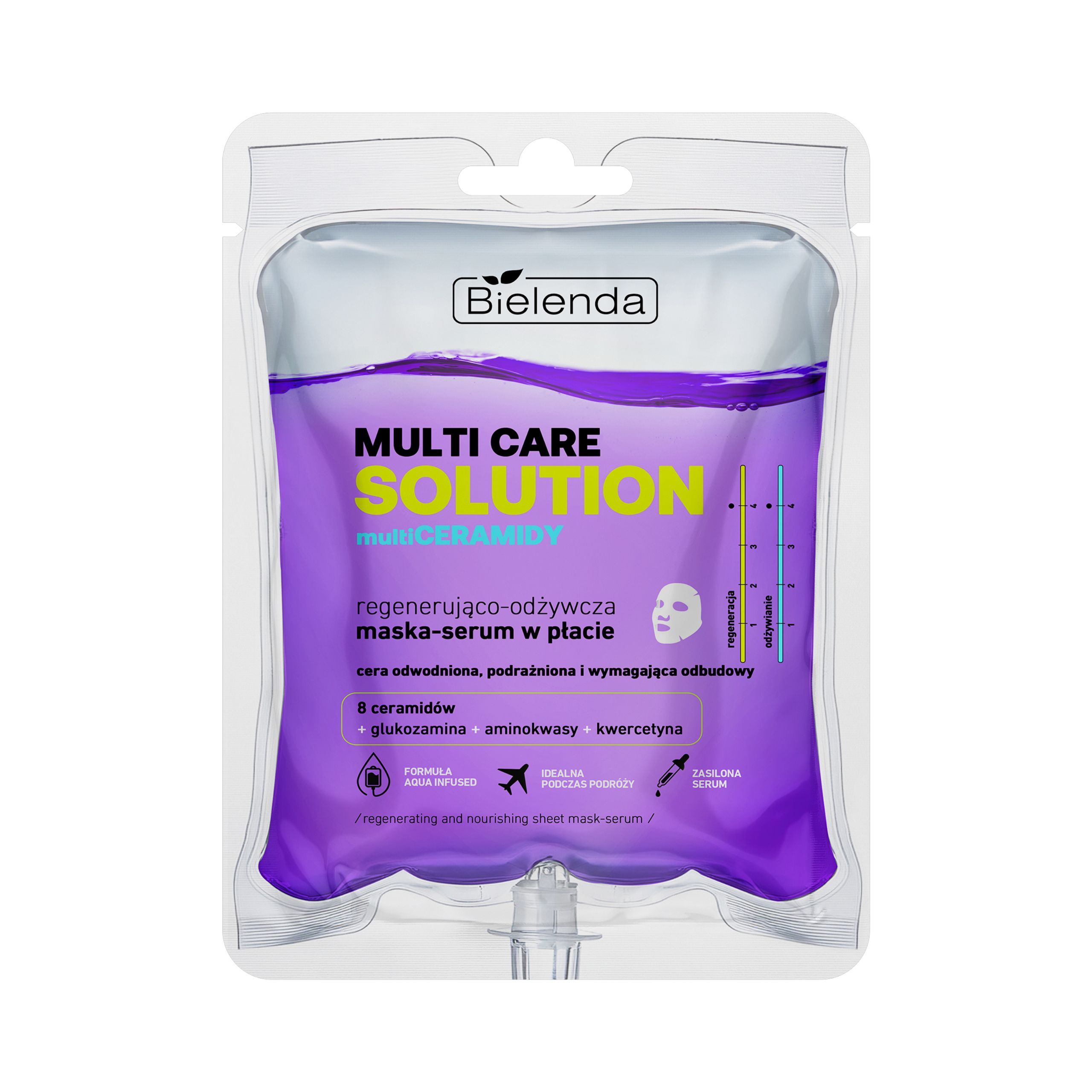 Bielenda Multi Care Solution Regenerująco-Odżywcza Maska-Serum w Płacie