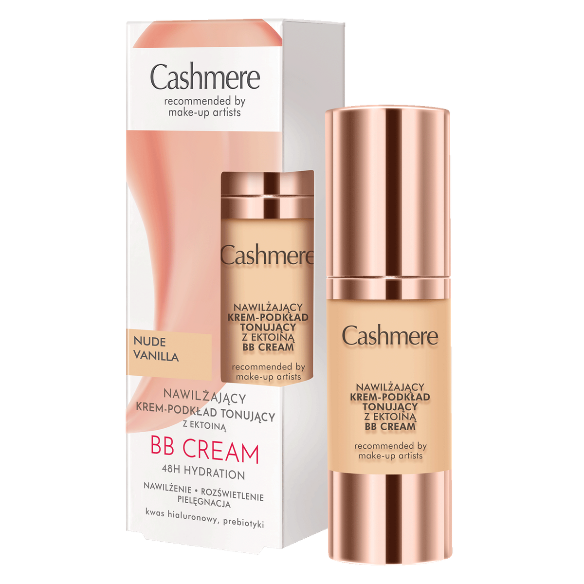 Nawilżający Krem-Podkład Tonujący z Ektoiną Nude Vanilla