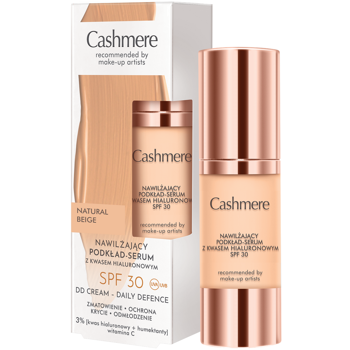 Nawilżający Podkład-Serum SPF30 Natural Beige