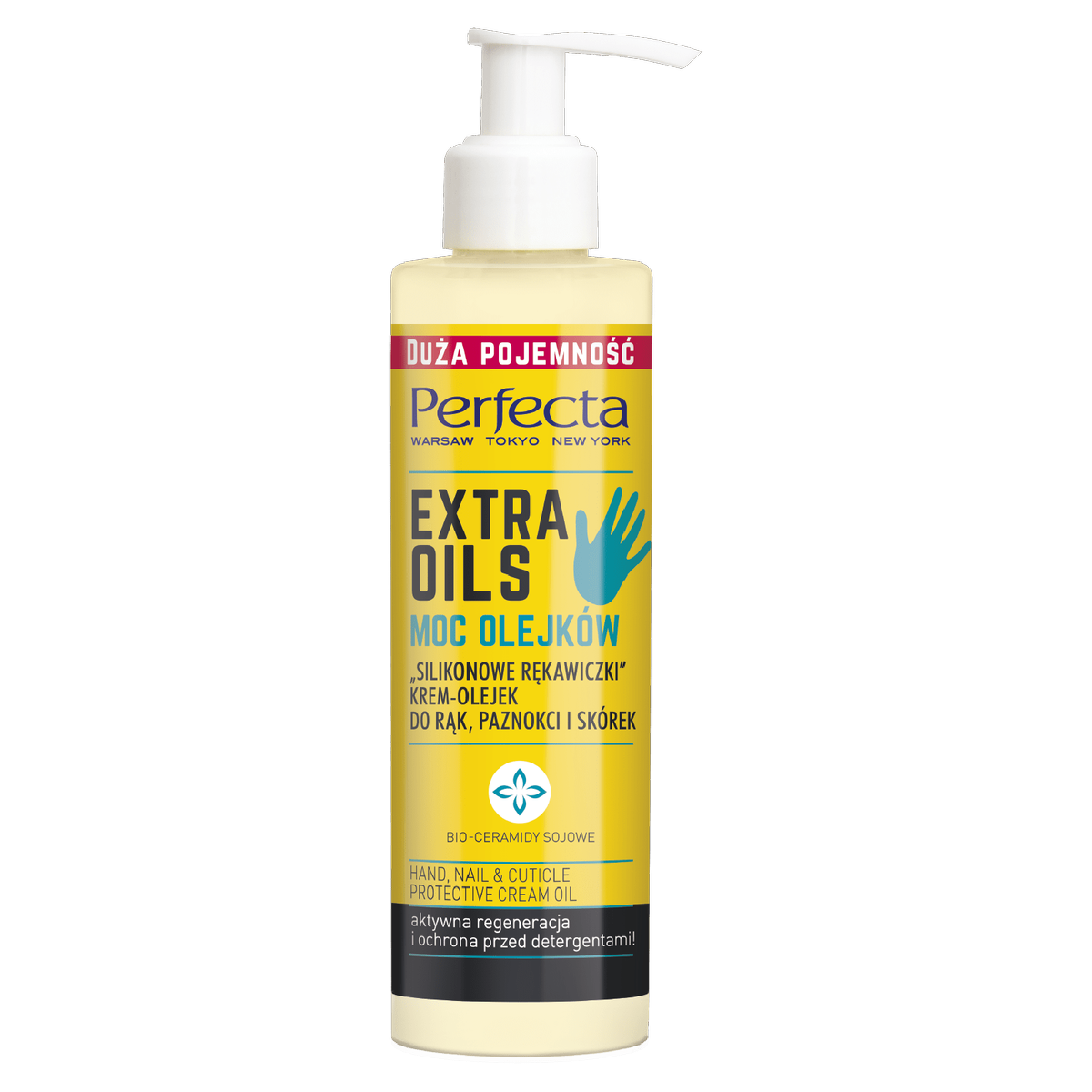 Perfecta Extra Oils Moc Olejków Krem-Olejek do Rąk Paznokci i Skórek 195ml