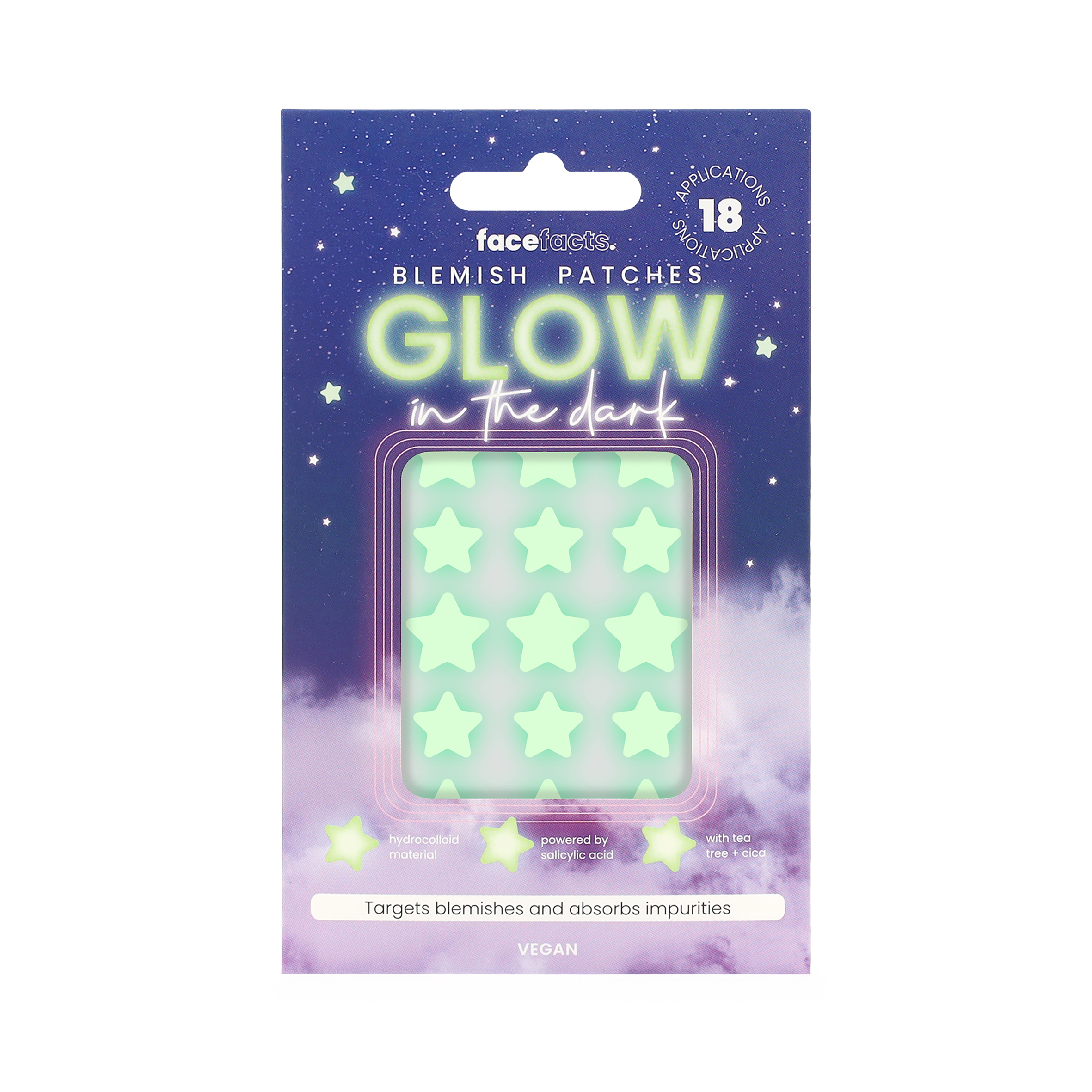 Face Facts Plasterki na Niedoskonałości Glow in The Dark Star