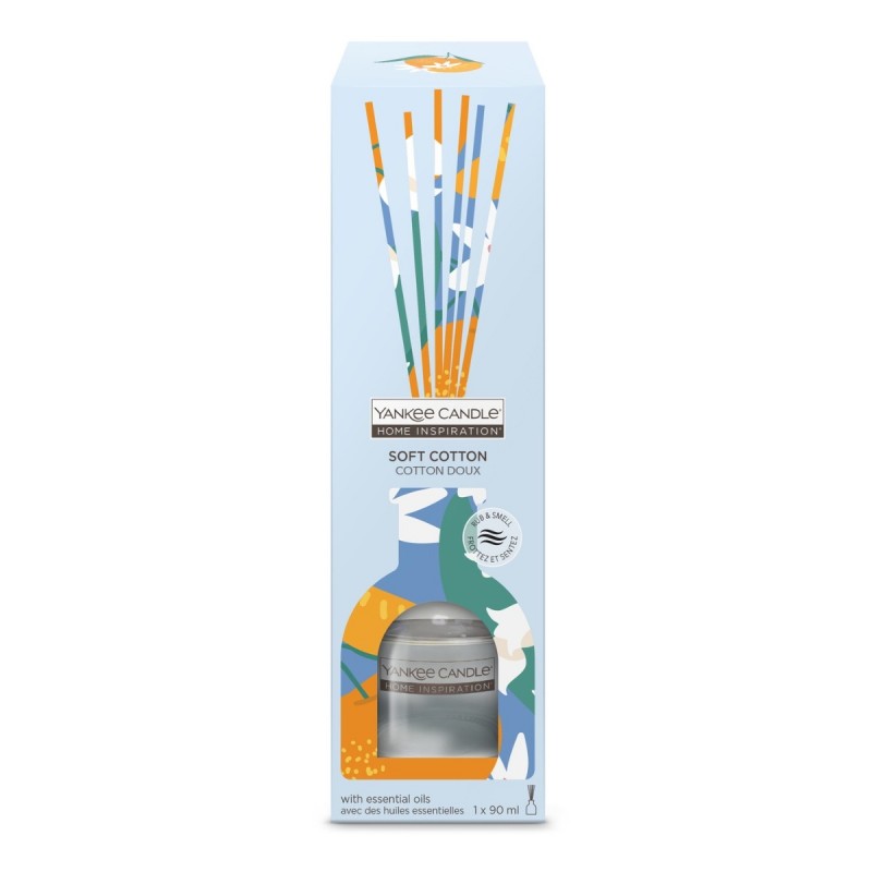 Yankee Candle Pałeczki Zapachowe Soft Cotton 90ml