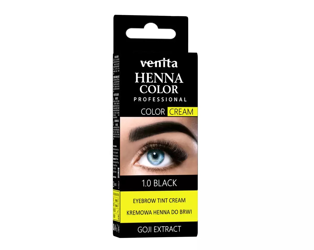 Venita Kremowa Henna do Brwi 1.0 Czarny