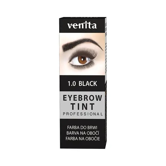Venita Eyebrow Tint Henna w Proszku do Brwi i Rzęs 1.0 Black