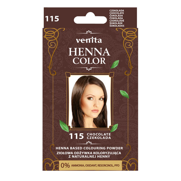 Henna Color Ziołowa Odżywka Koloryzująca z Naturalnej Henny 115 Czekolada