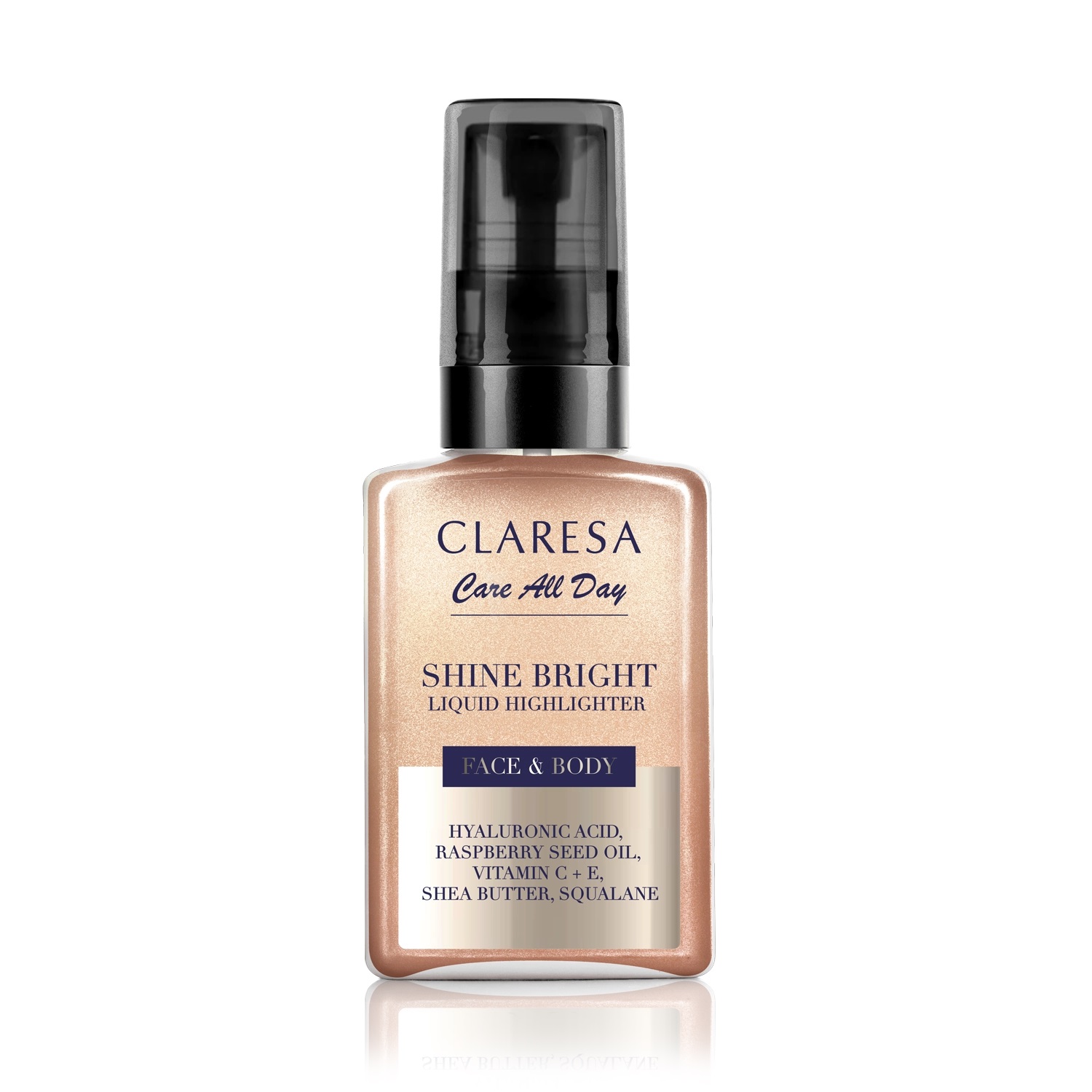 Claresa Care All Day Rozświetlacz w Płynie do Twarzy i Ciała 50ml
