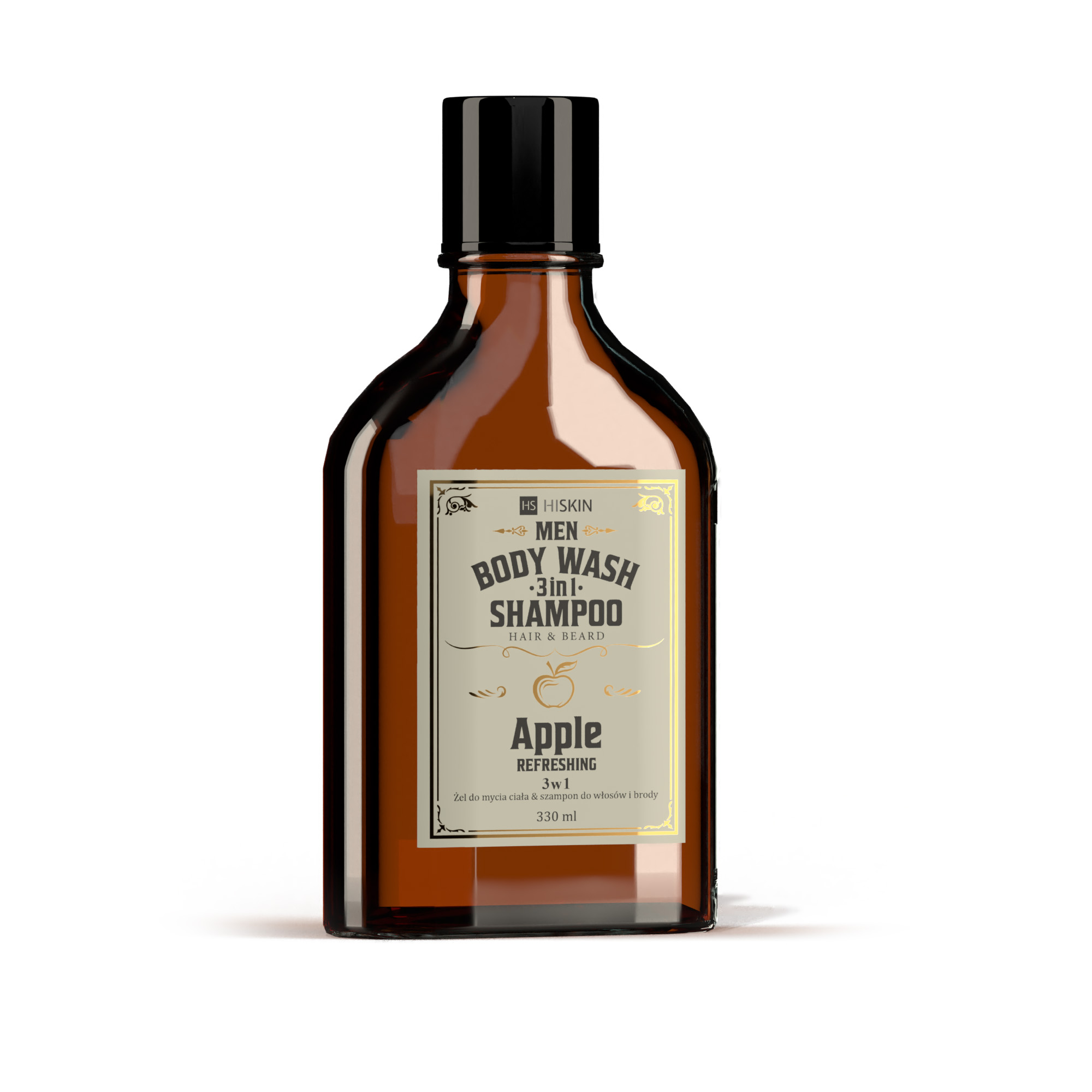 HISKIN Men Żel do Mycia Ciała 3w1 Apple 330ml