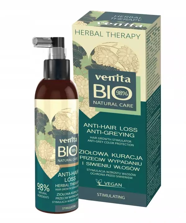 Bio Natural Care Ziołowa Kuracja Przeciw Wypadaniu i Siwieniu Włosów