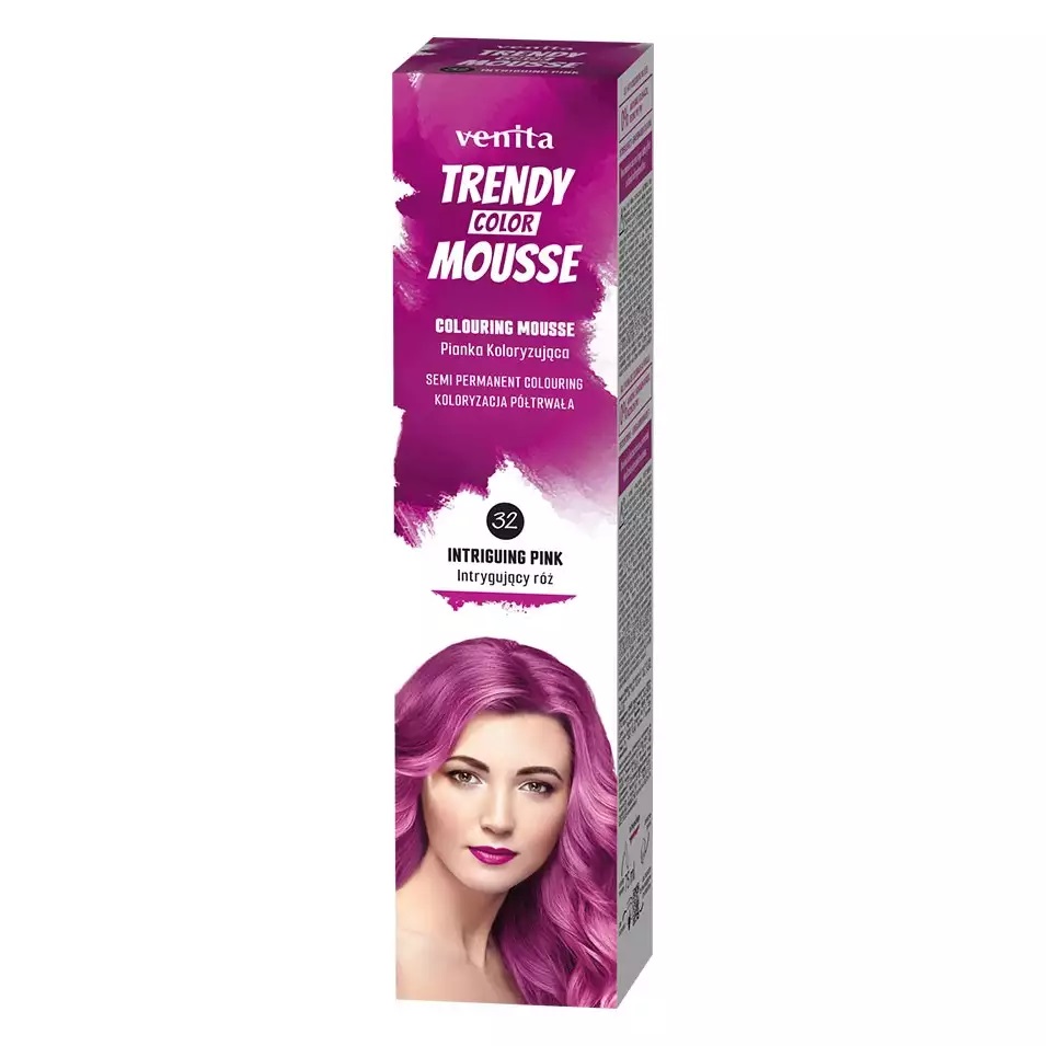 Trendy Color Mousse pianka koloryzująca 32 Intrygujący Róż
