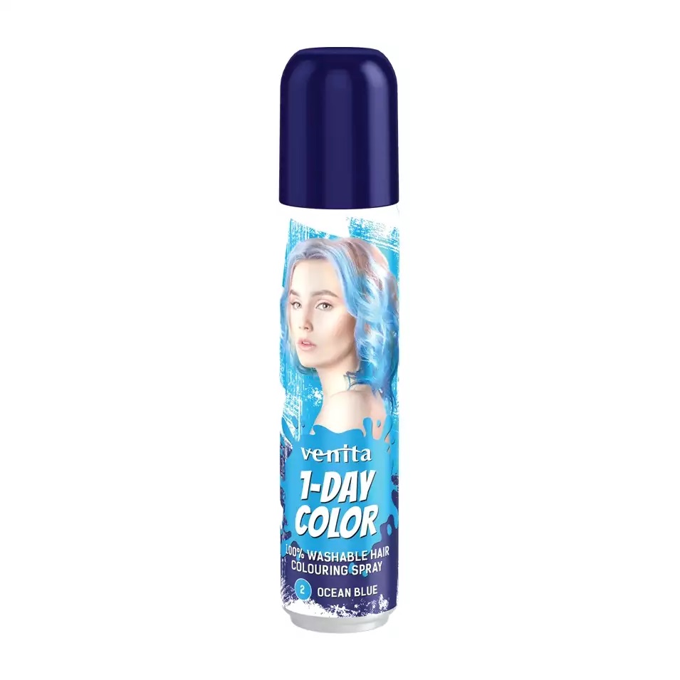 Venita 1-Day Color Spray Koloryzujący do Włosów 2 Ocean Blue