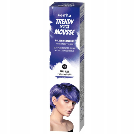 Venita Trendy Color Pianka Koloryzująca do Włosów 43 Fioletowy Błękit