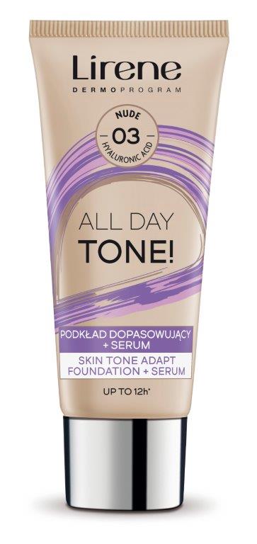 Lirene All Day Tone Podkład Dopasowujący + Serum 03 Nude