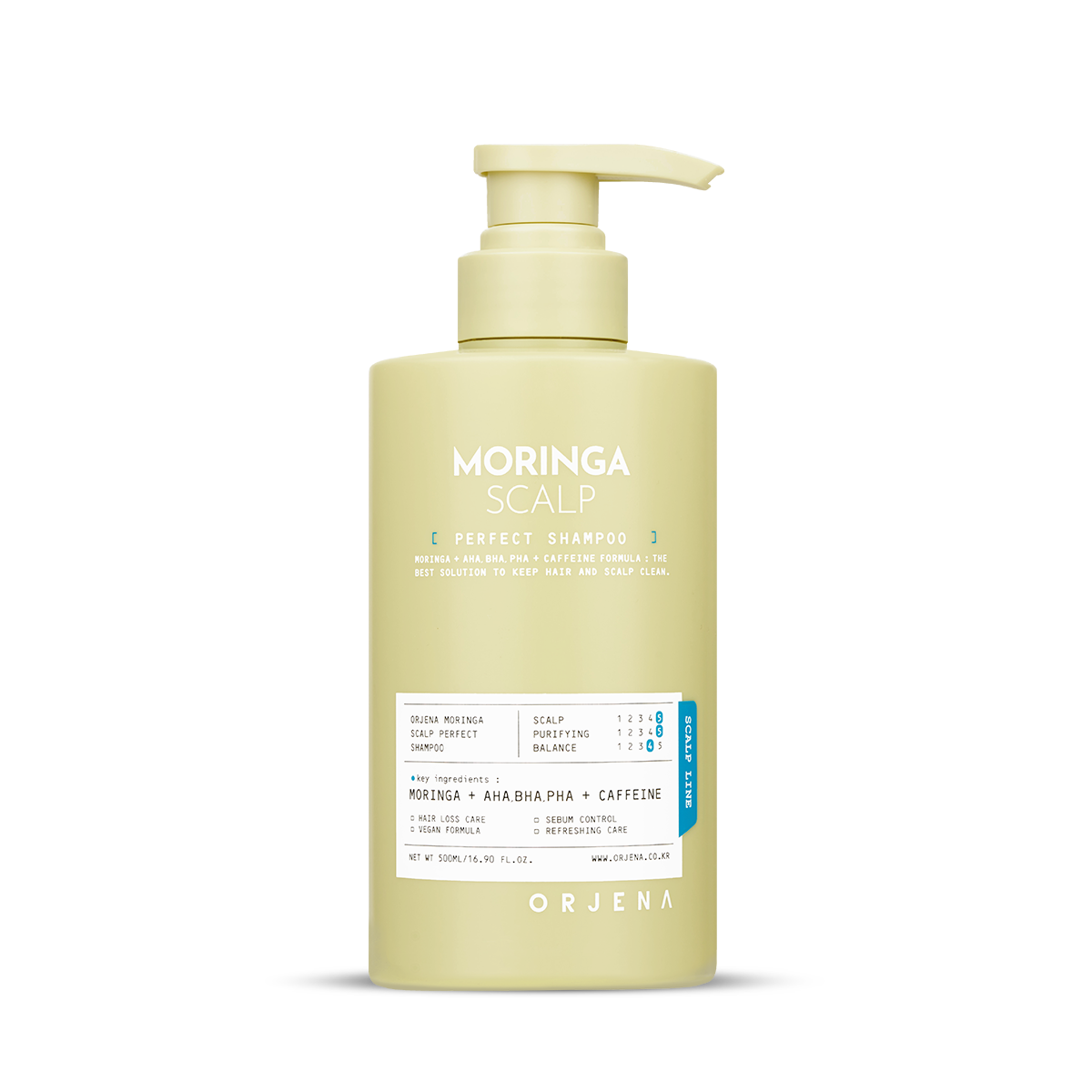 ORJENA Moringa Scalp Oczyszczający i Pielęgnujący Szampon do Włosów 500ml