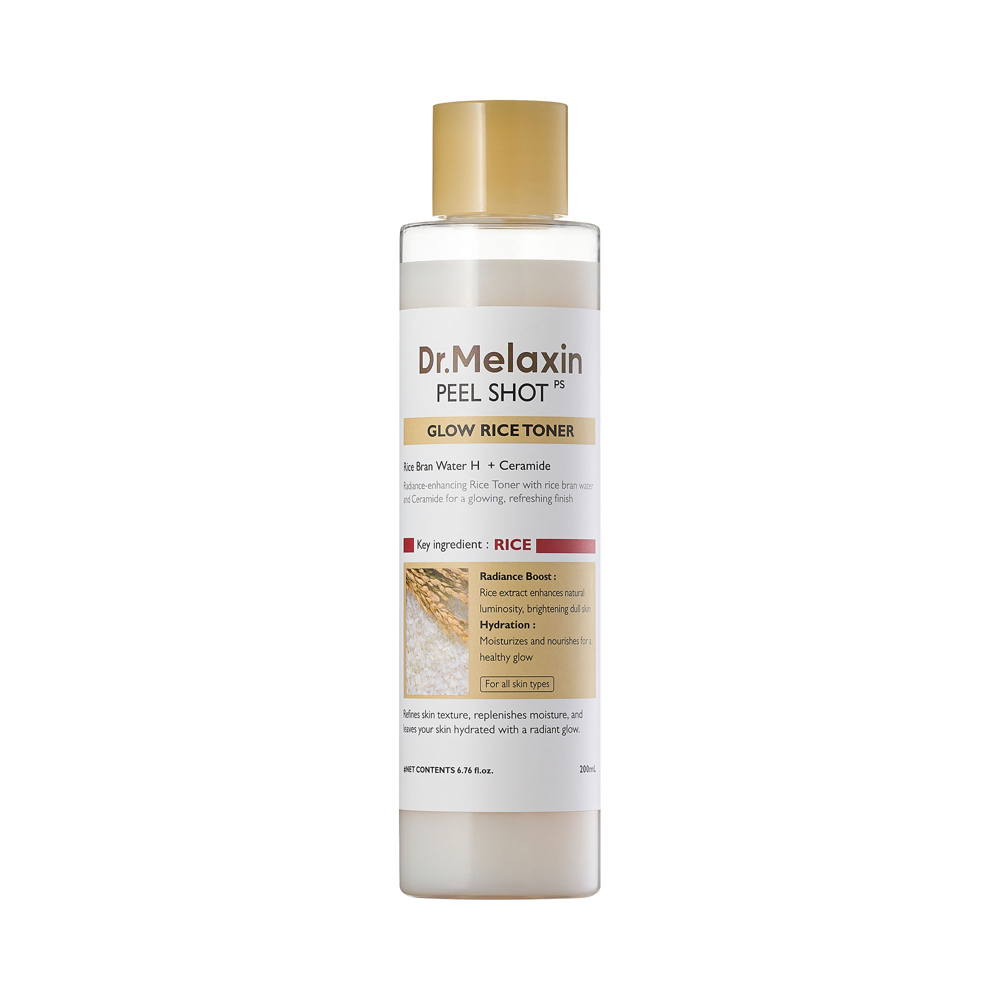 Dr.Melaxin Peel Shot Line Rozświetlający Tonik z Ekstraktem z Białego Ryżu 200ml