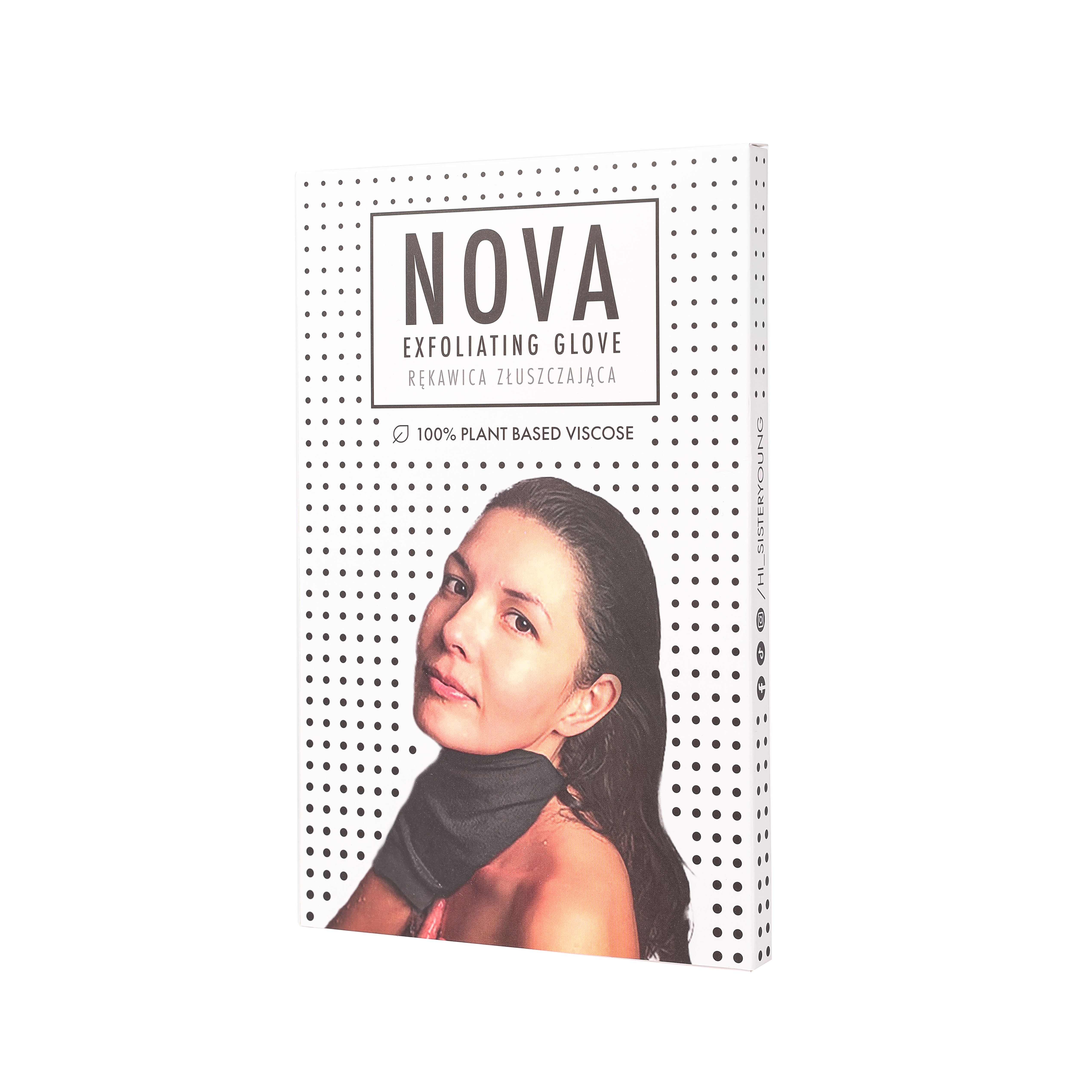 Sister Young Nova Złuszczająca Rękawica do Peelingu Ciała Black
