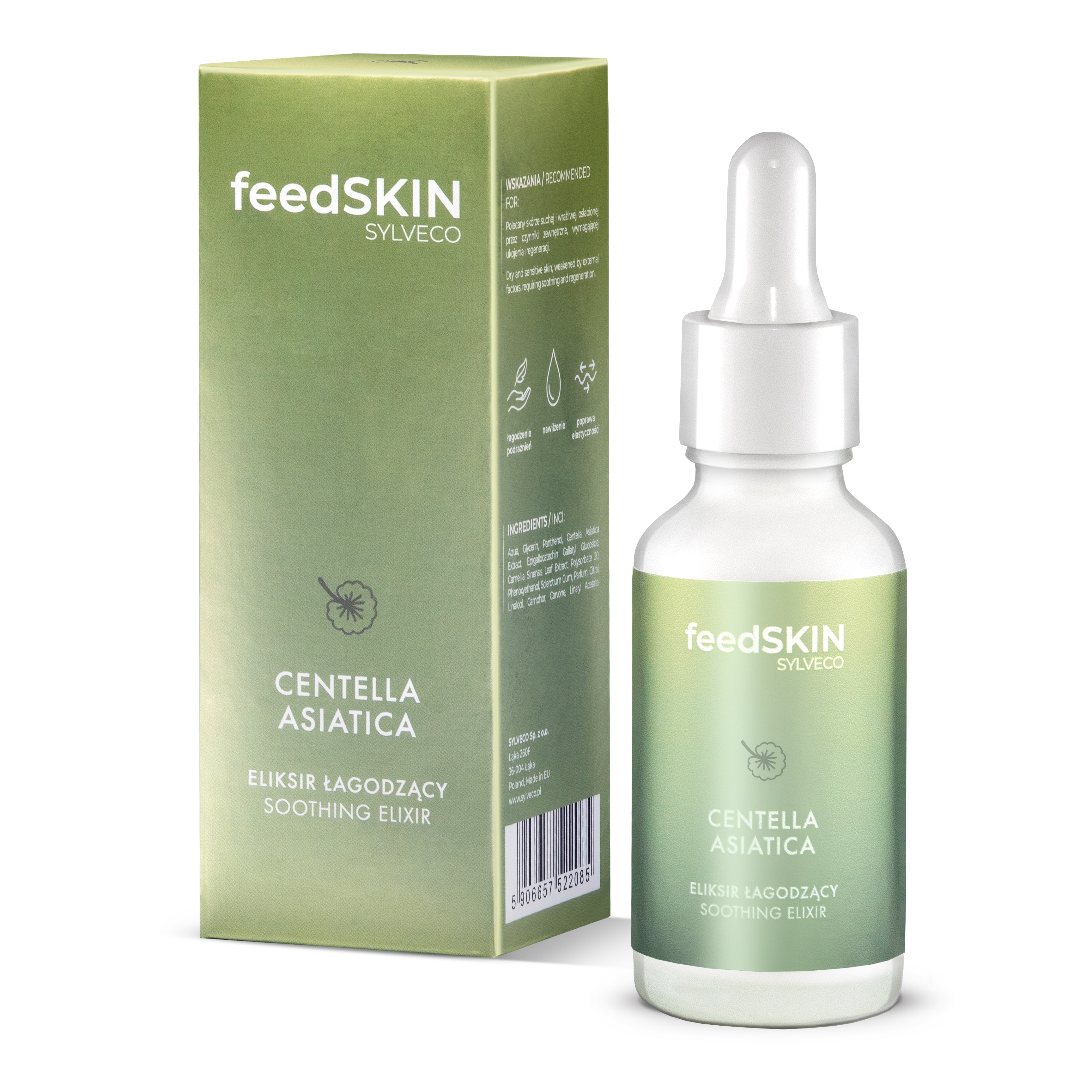 FeedSKIN Centella Asiatica Eliksir Łagodzący do Twarzy 30ml