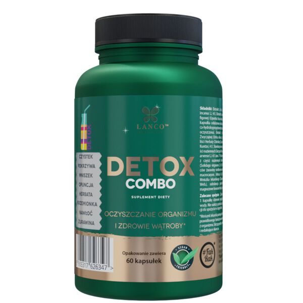 Lanco Nutrutions Detox Combo Suplement Diety 60 Kapsułek