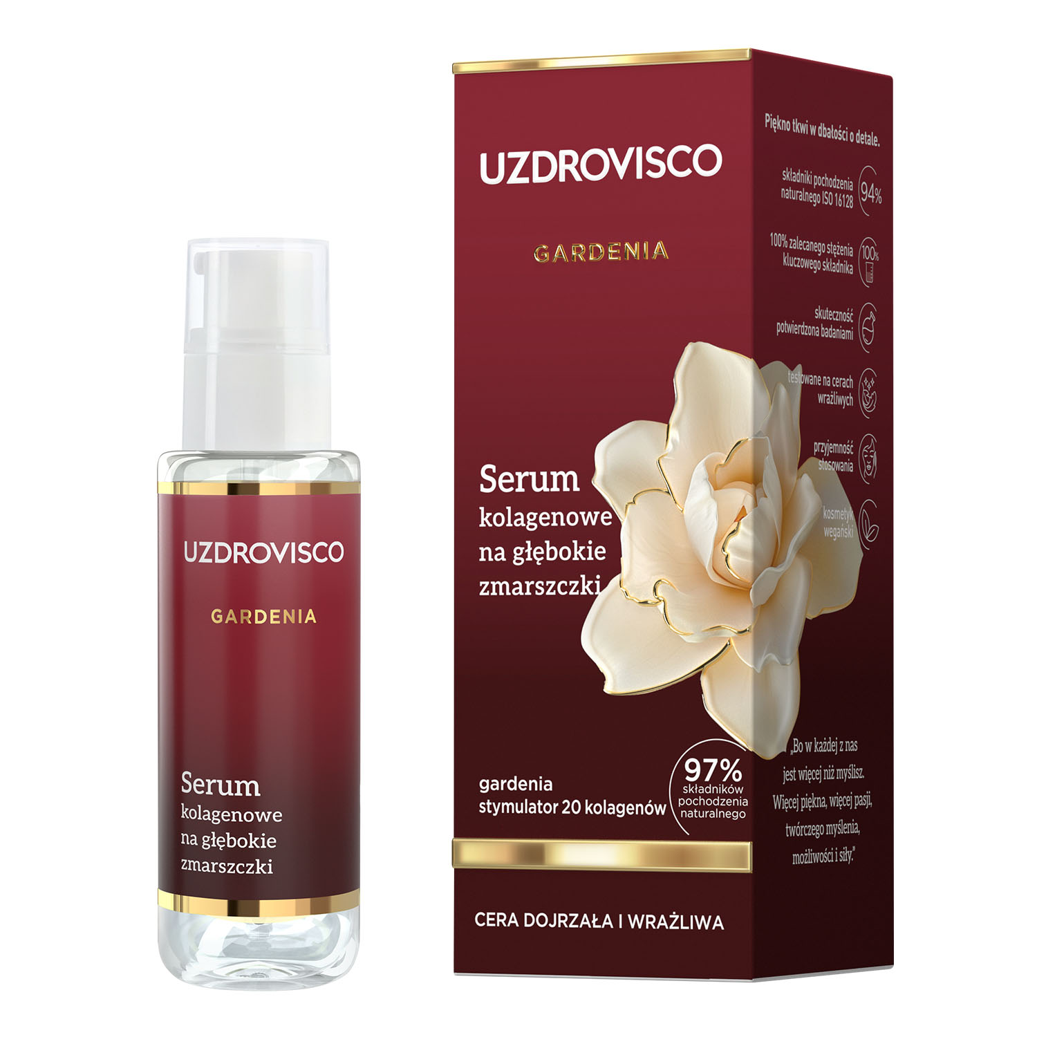Uzdrovisco Gardenia Serum Kolagenowe na Głębokie Zmarszczki 30ml