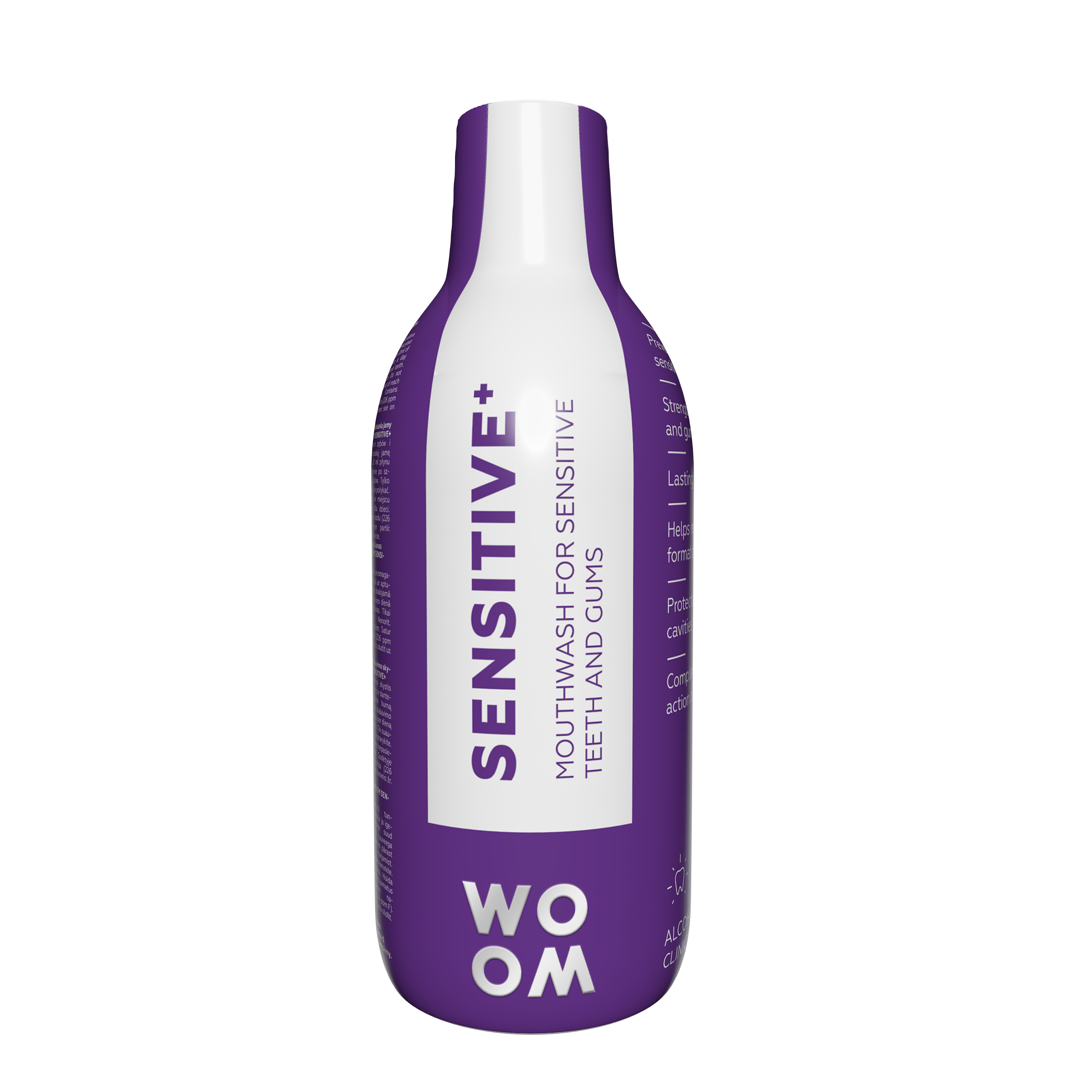 WOOM Sensitive+ Płyn do Płukania Jamy Ustnej dla Wrażliwych Zębów i Dziąseł 500ml