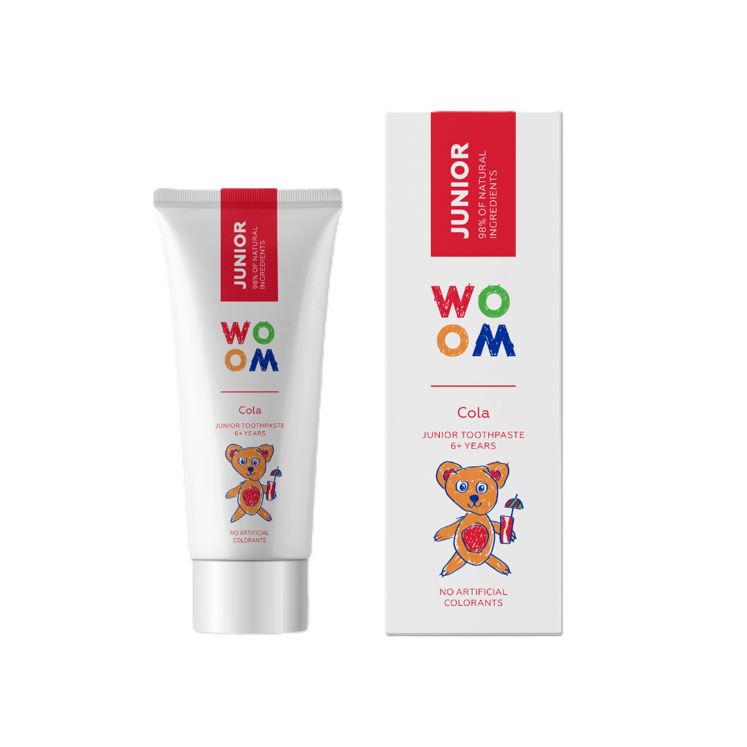 WOOM Junior Cola Pasta do Zębów dla Dzieci 6+ o Smaku Coli 50ml