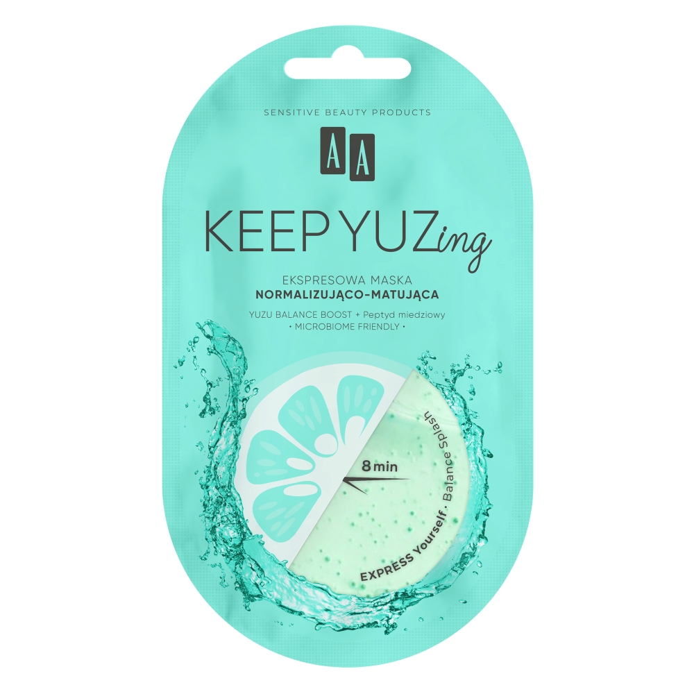 Keep Yuzing — maska normalizująco-matująca