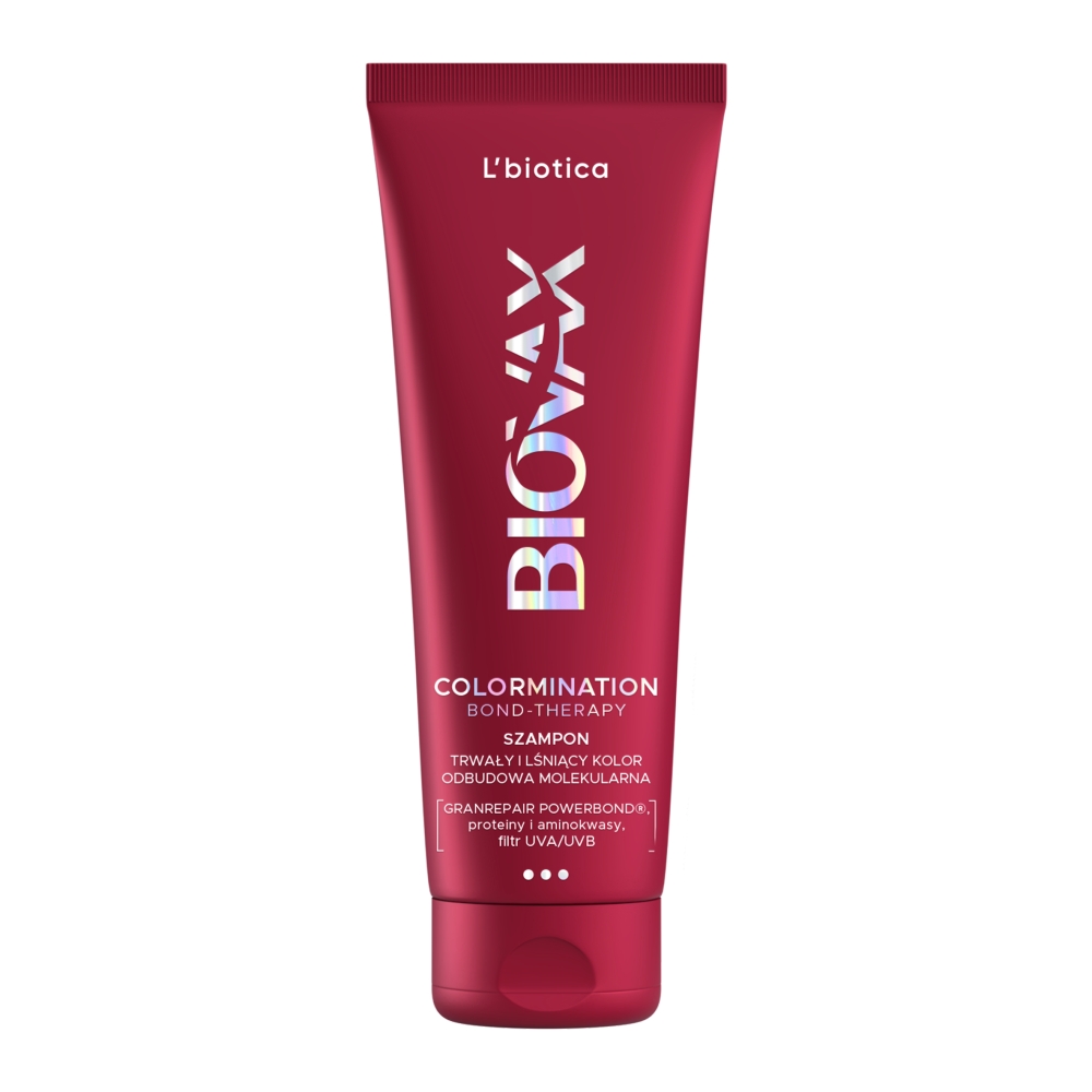 Biovax Colormination Bond-Therapy odbudowujący szampon wydłużający trwałość koloru