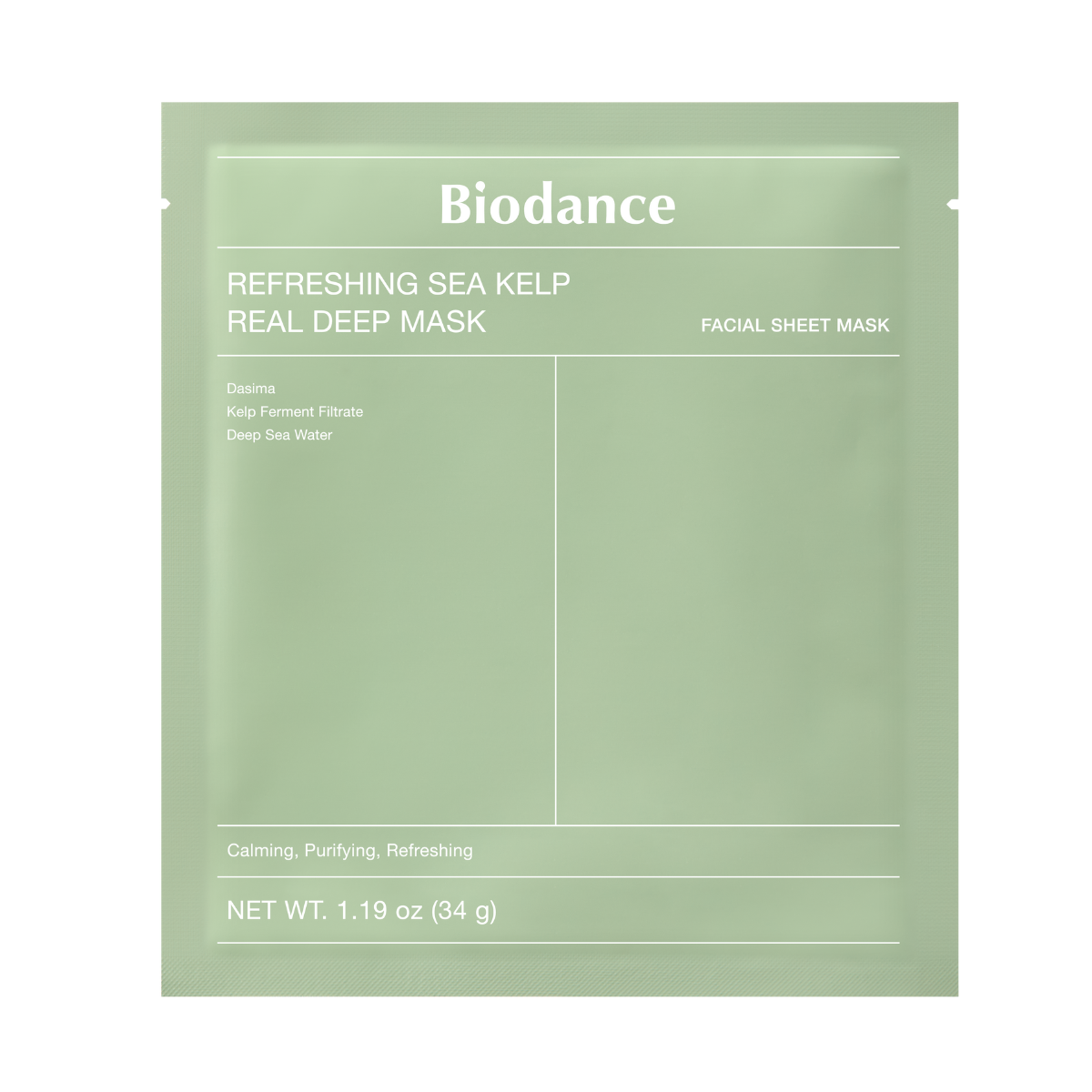 REFRESHING SEA KELP REAL DEEP MASK - Maseczka