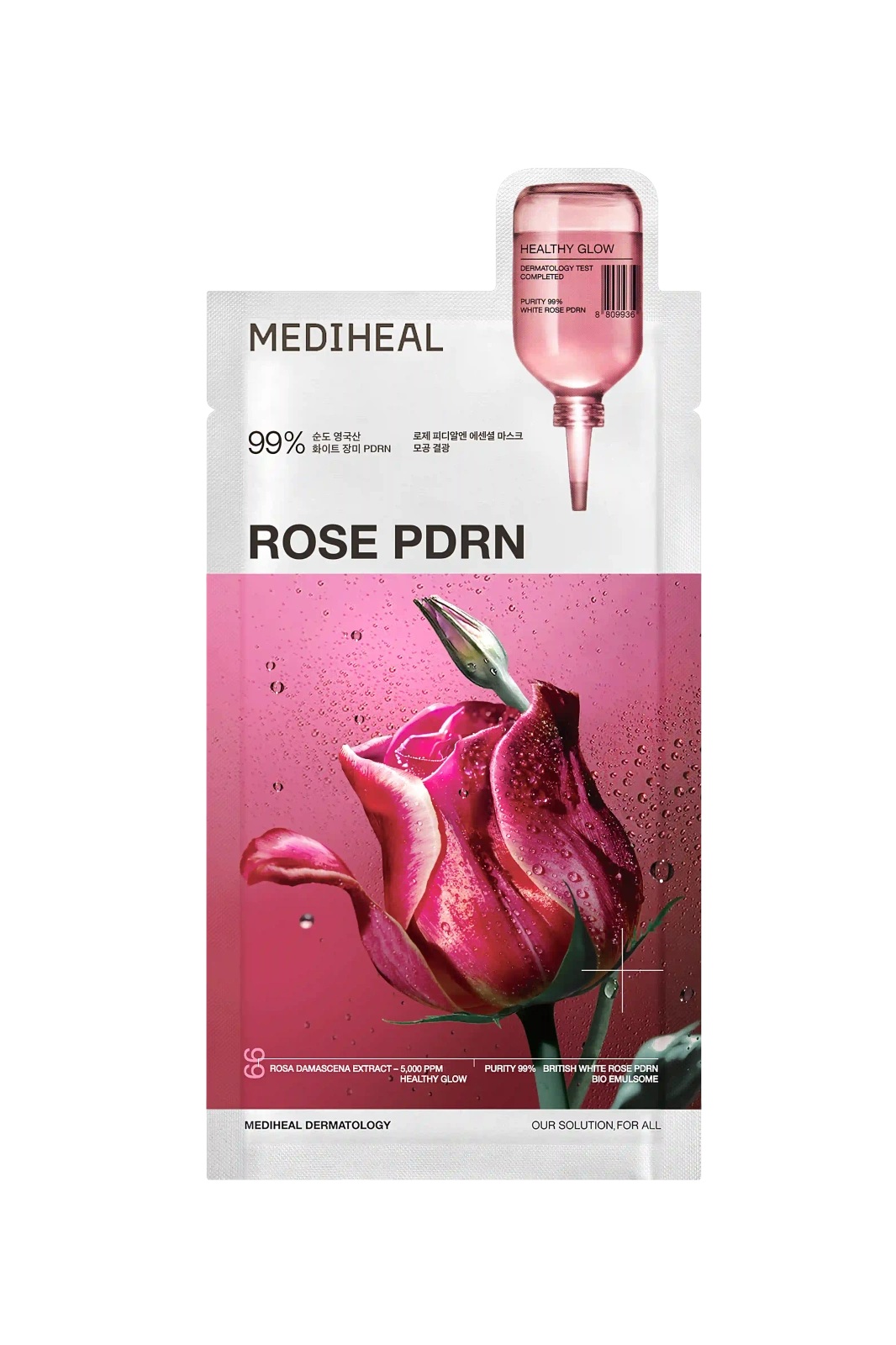 Mediheal Zwężająca Pory Maska w Płachcie z Ekstraktem z Róży Demasceńskiej