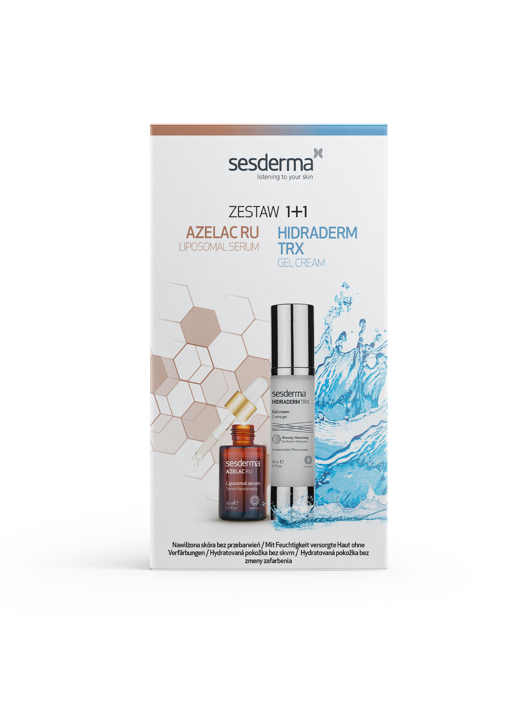 Sesderma Zestaw Azelac Ru Serum + Krem-Żel do Twarzy