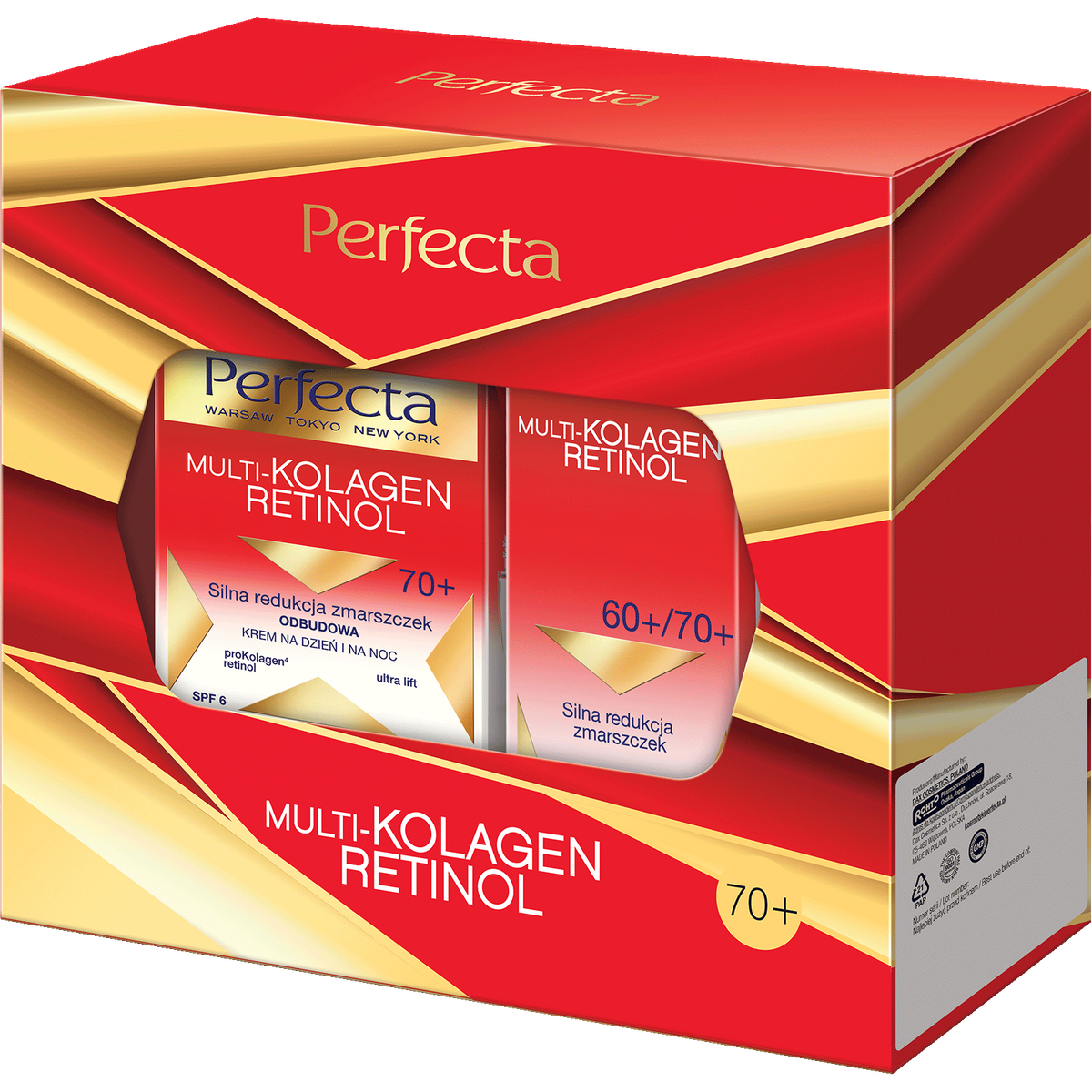 Perfecta Multi-Kolagen Retinol Zestaw Kosmetyków do Pielęgnacji Twarzy 70+