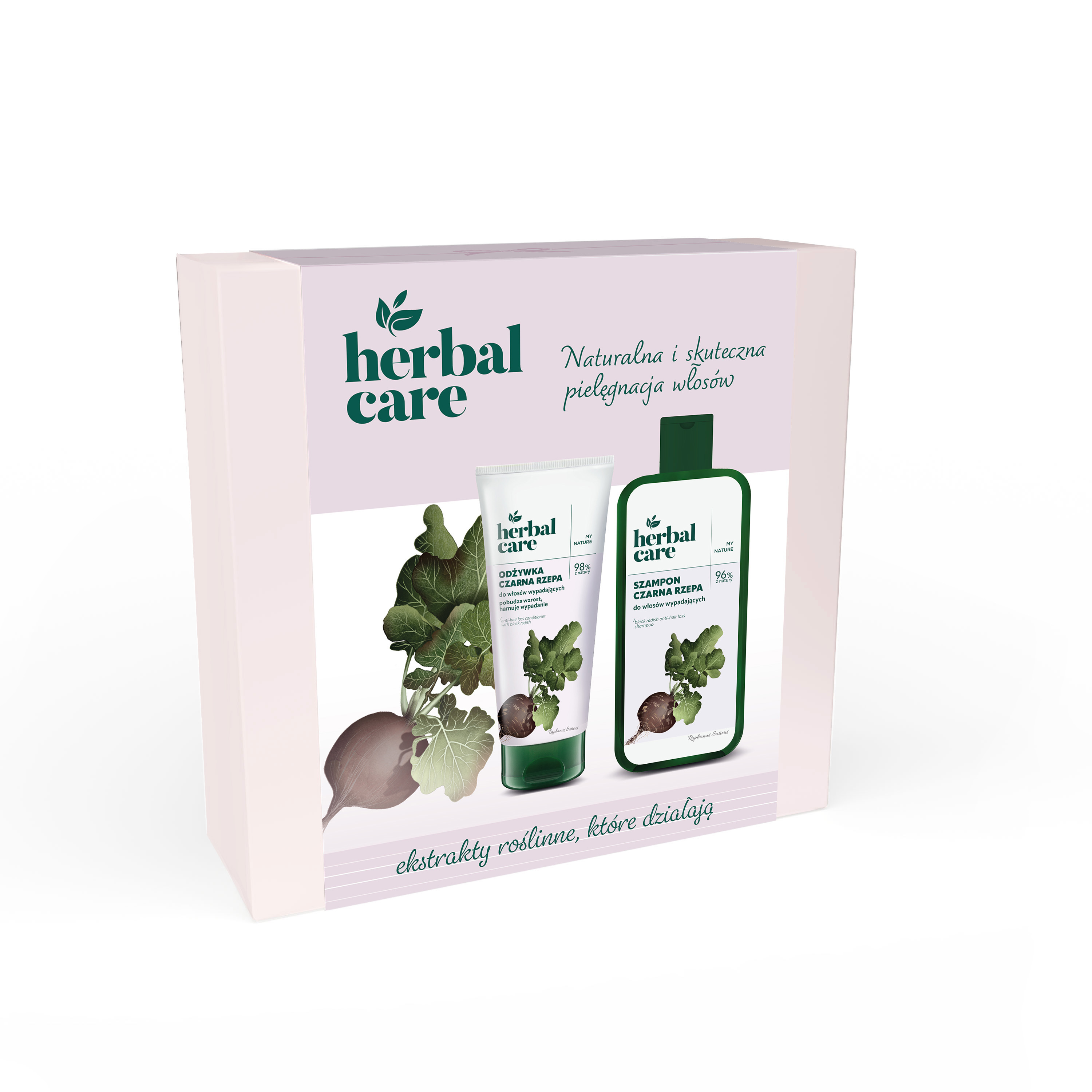 Herbal Care Zestaw Kosmetyków do Pielęgnacji Włosów Czarna Rzepa