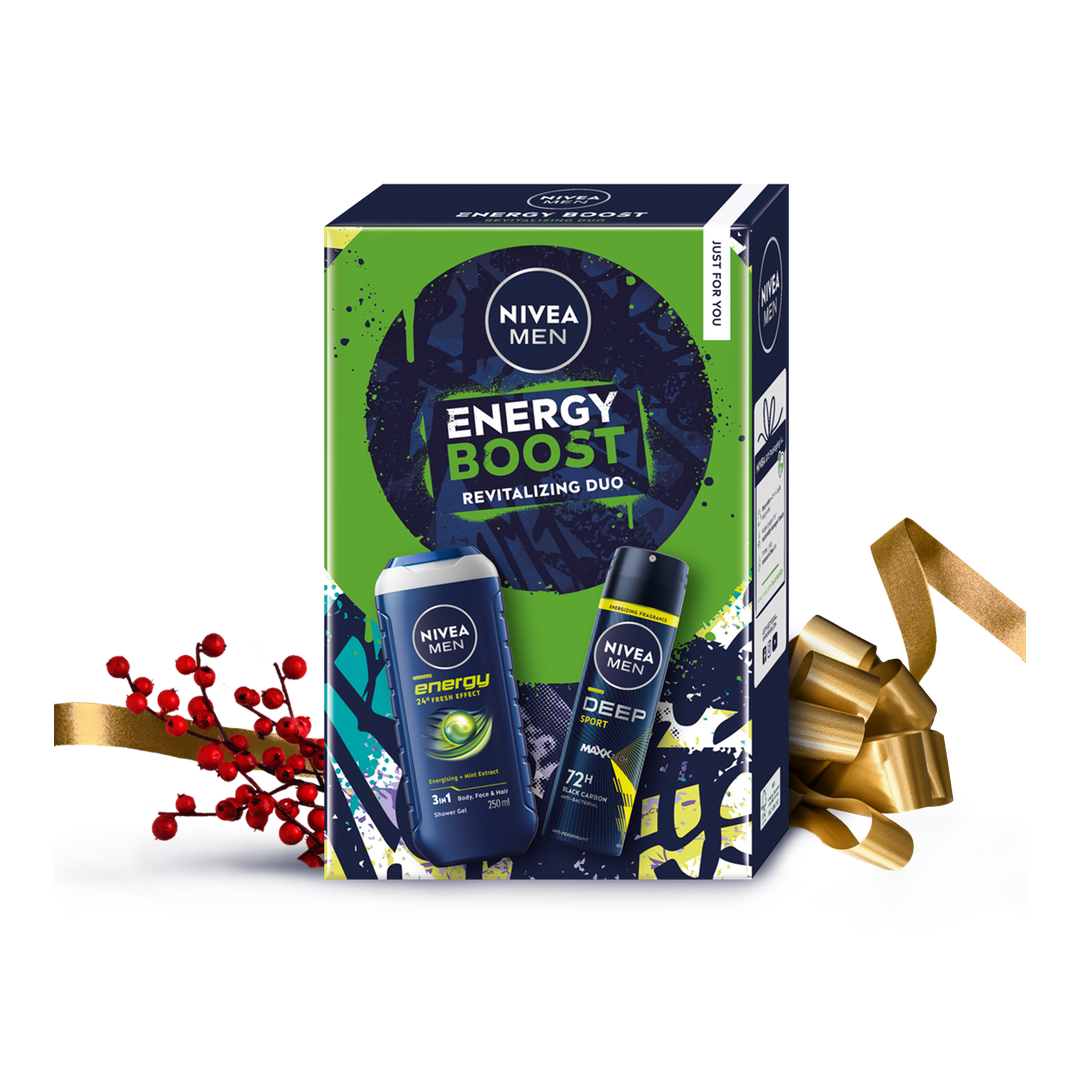 NIVEA Men Zestaw Prezentowy Energy Boost Revitalizing Duo