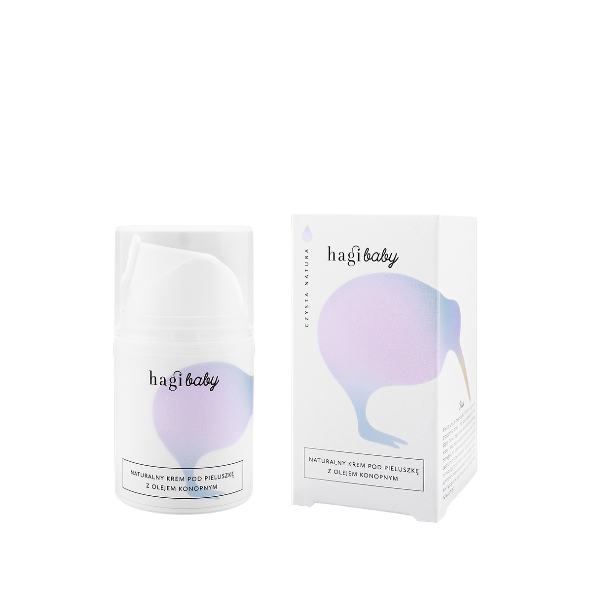 Baby naturalny krem pod pieluszkę z olejem konopnym