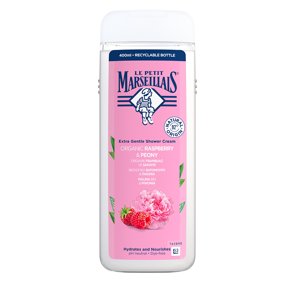 Le Petit Marseillais Kremowy Żel pod Prysznic Malina Bio & Piwonia 400ml