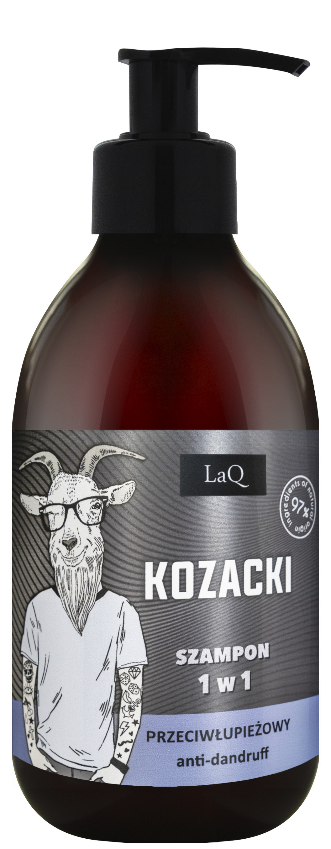 LaQ Kozacki Szampon Przeciwłupieżowy dla Mężczyzn 300ml