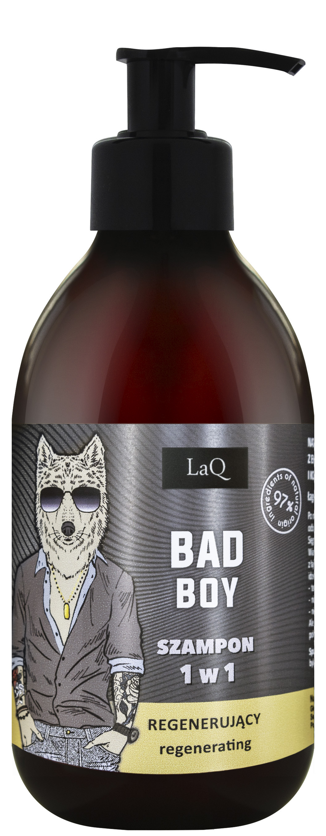 LaQ Regenerujący Szampon do Włosów dla Mężczyzn Bad Boy 300ml