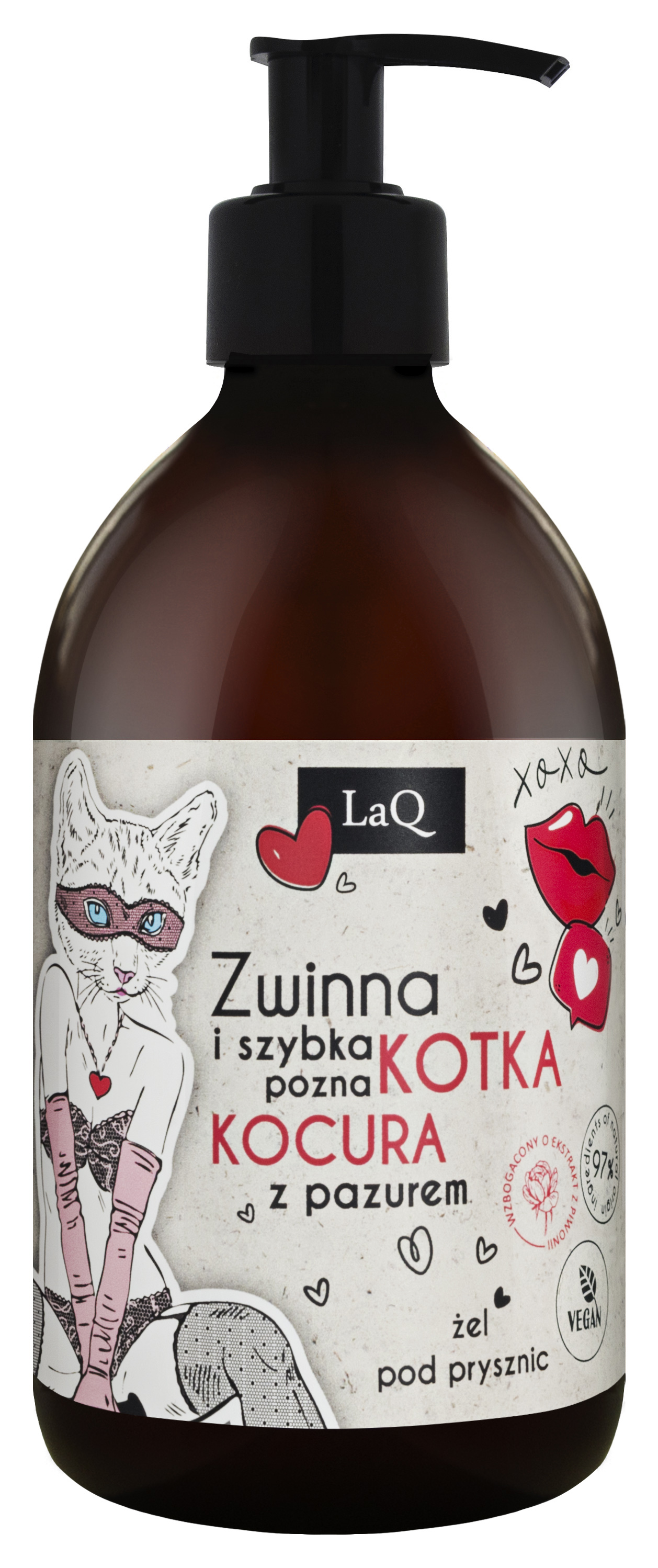 LaQ Żel pod Prysznic Piwonia Zwinna i Szybka 500ml