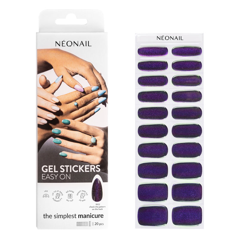 Neonail Gel Stickers Lakier Hybrydowy w Naklejce M02