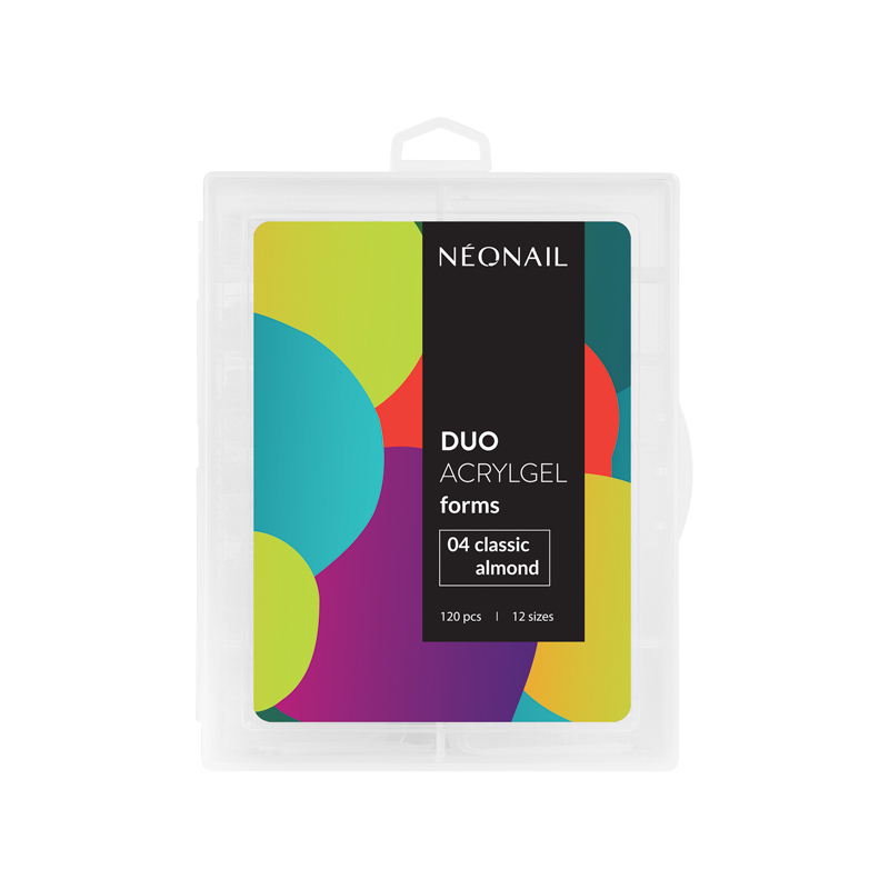 Neonail Formy Duo do Acrylgel 04 Classic Almond 120 Sztuk