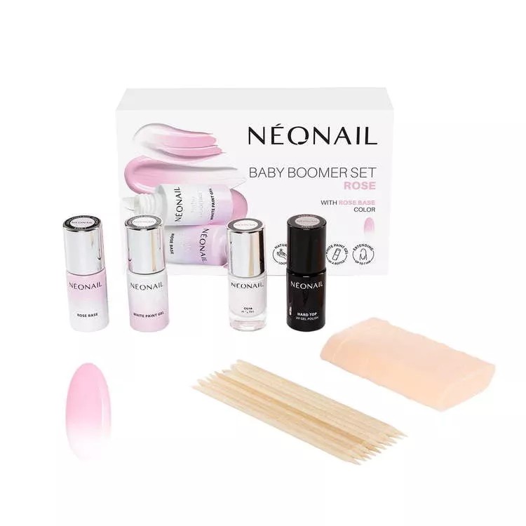 Neonail Baby Boomer Set Zestaw do Stylizacji Paznokci Rose