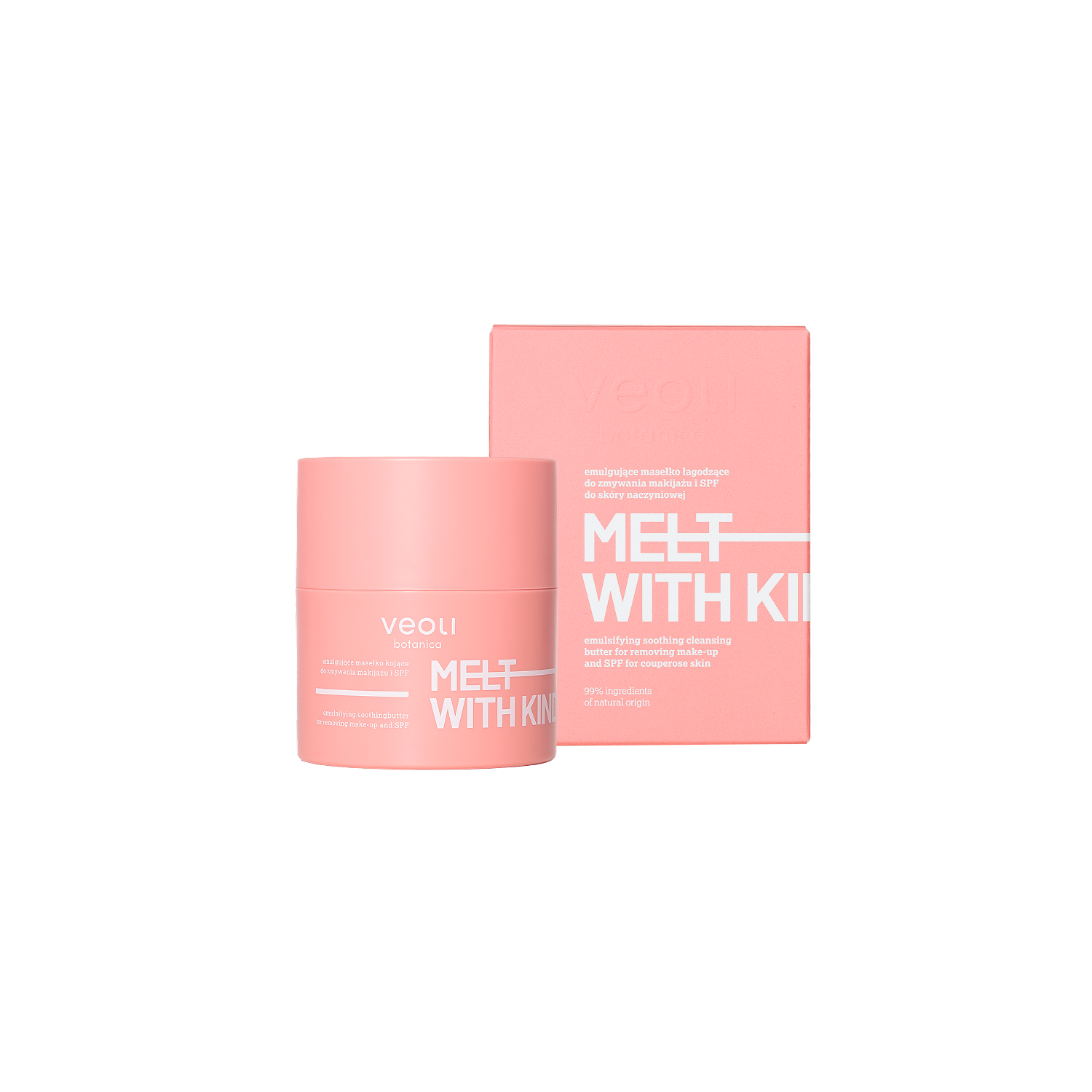 Veoli Botanica Melt With Kindness Emulgujące Masełko łagodzące do Zmywania Makijażu i SPF 40g
