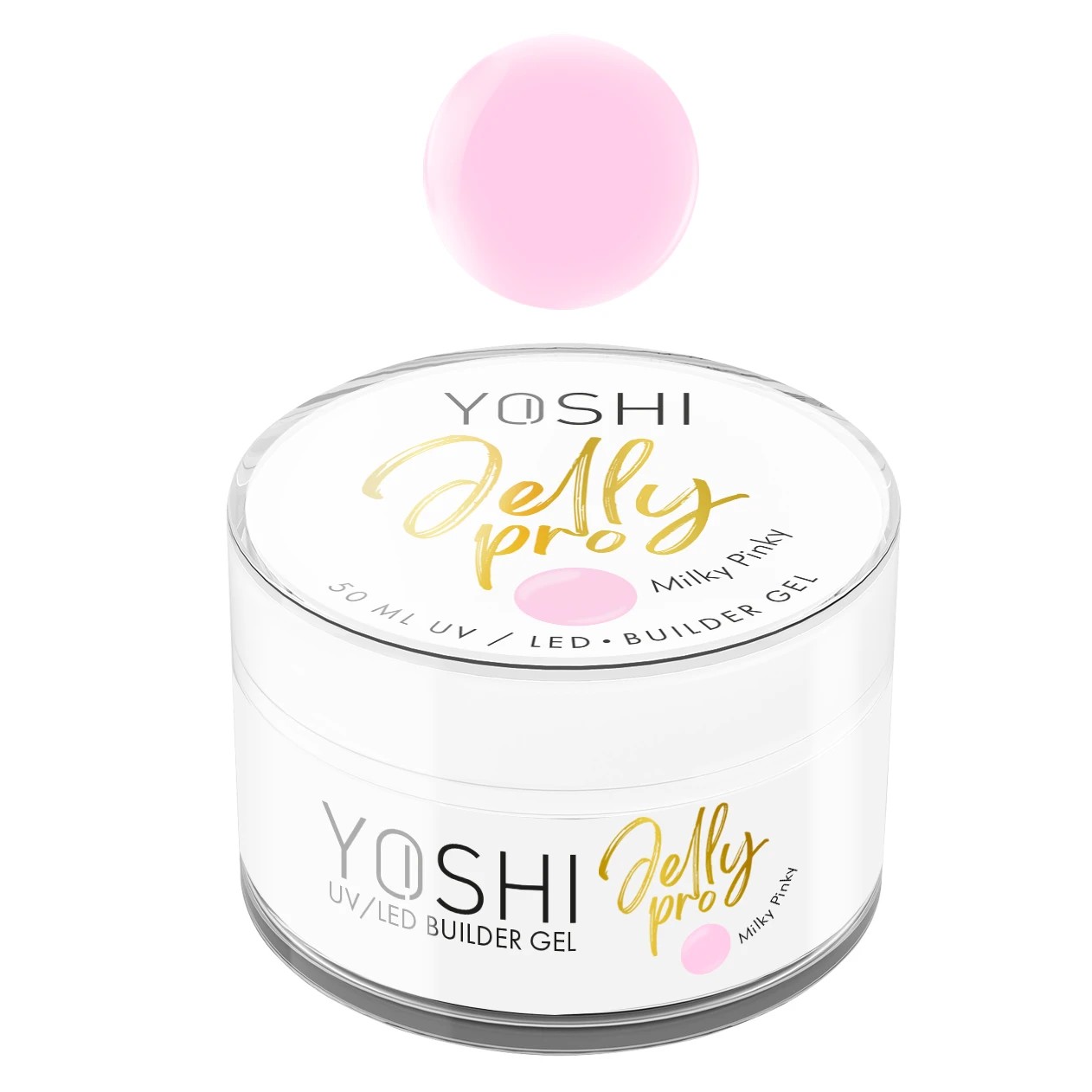 Yoshi Żel Budujący Jelly PRO Gel UV LED Milky Pinky 50ml