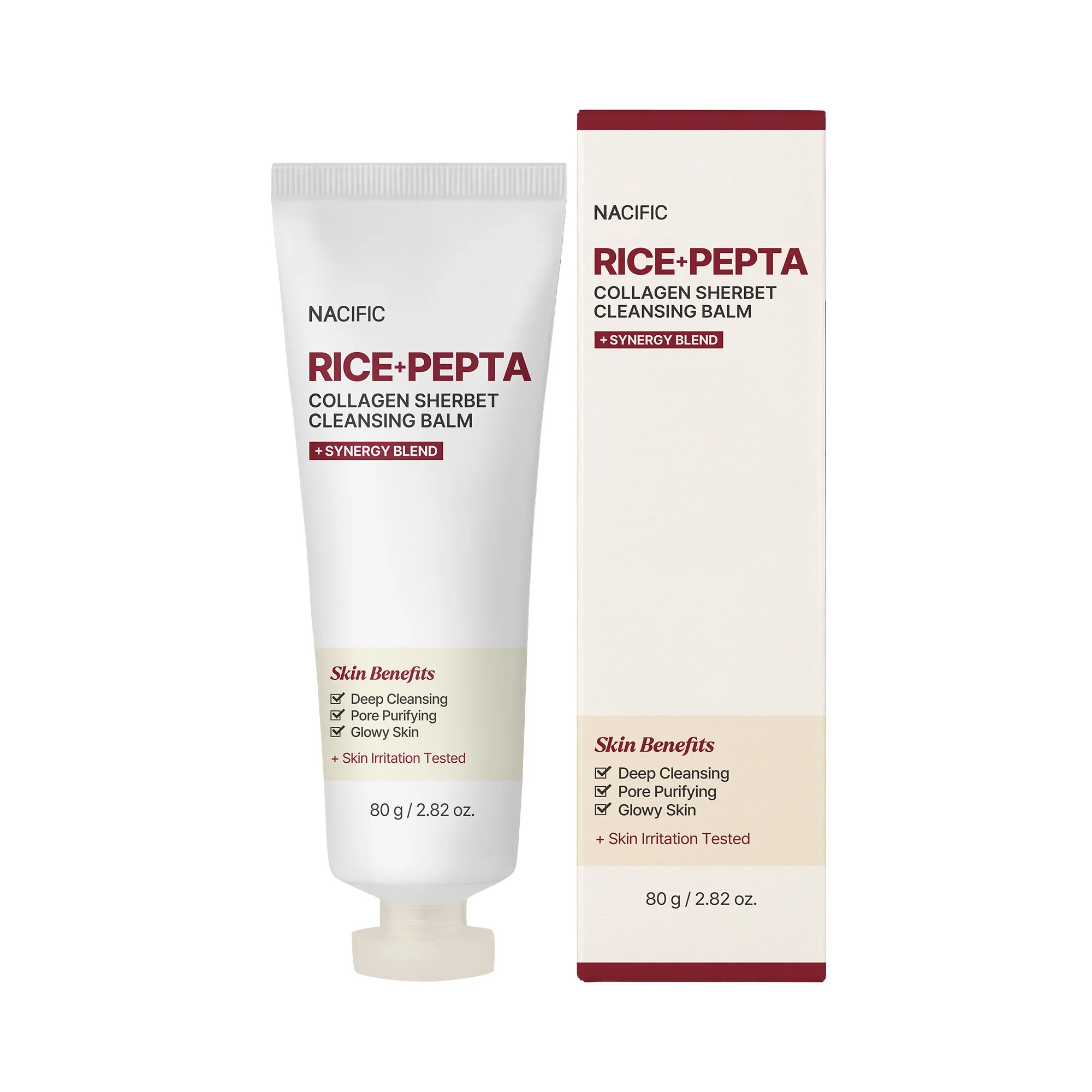 Nacific Rice + Pepta Oczyszczający Balsam z Kolagenem i Kompleksem Peptydowym 80g