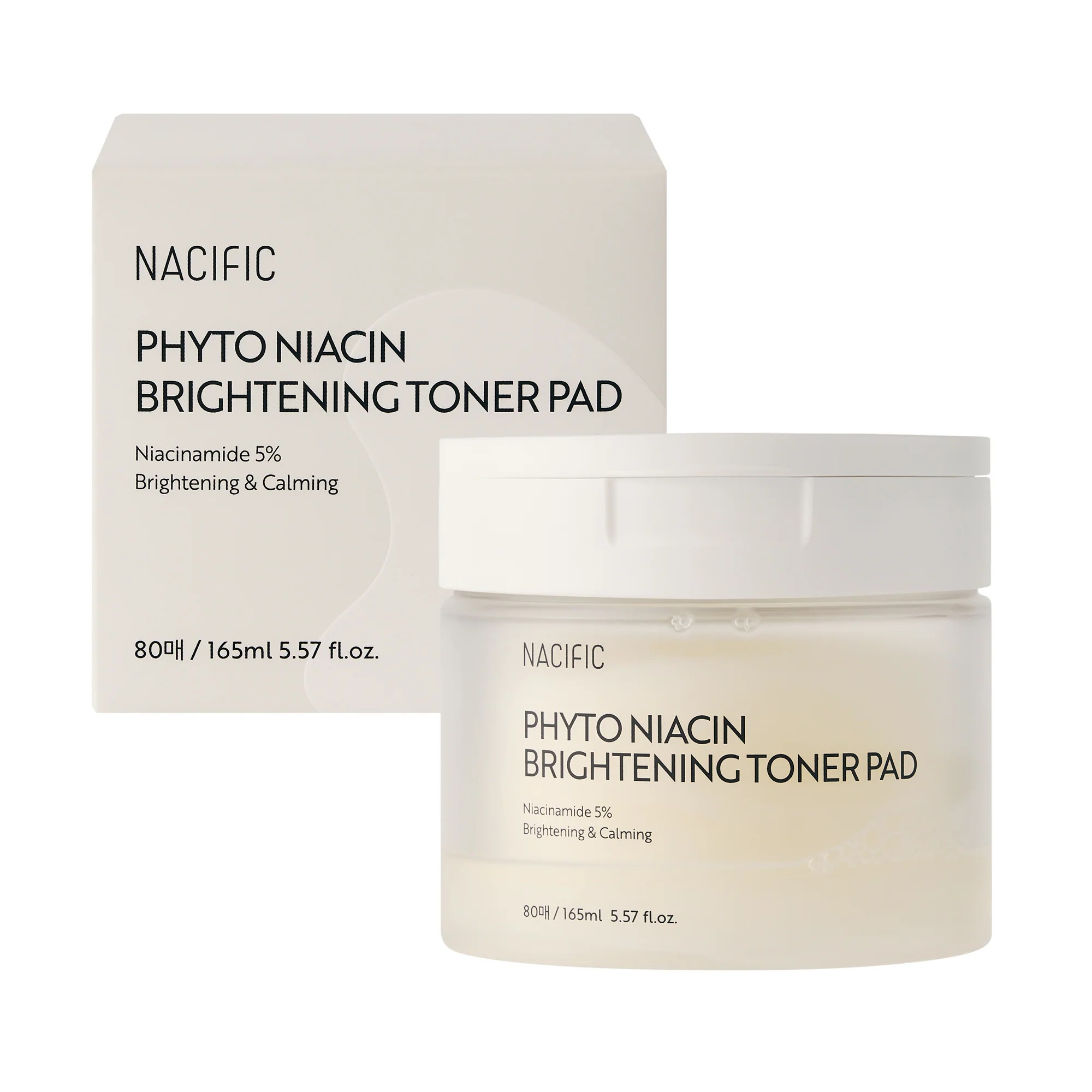 Nacific Phyto Niacin Rozjaśniające Płatki Tonizujące 80 Sztuk
