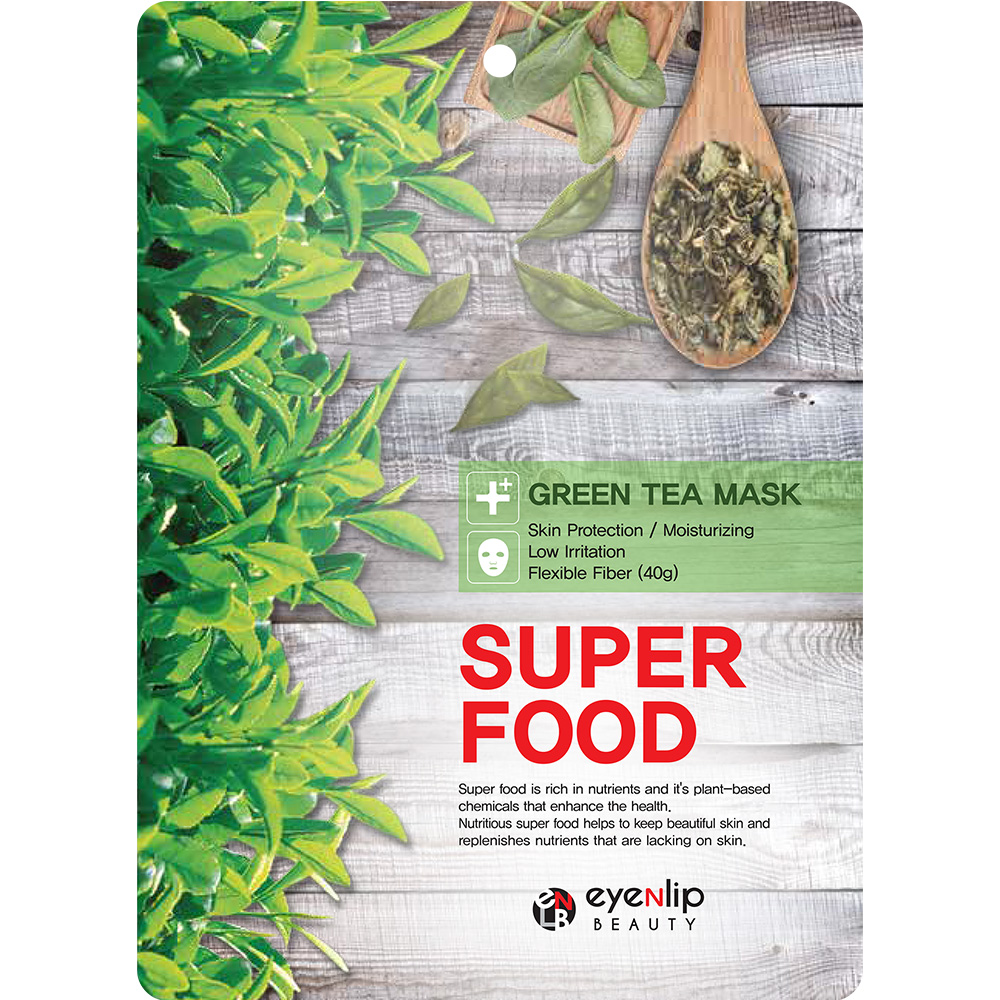 Super Food Green Tea Łagodząca Maska w Płachcie